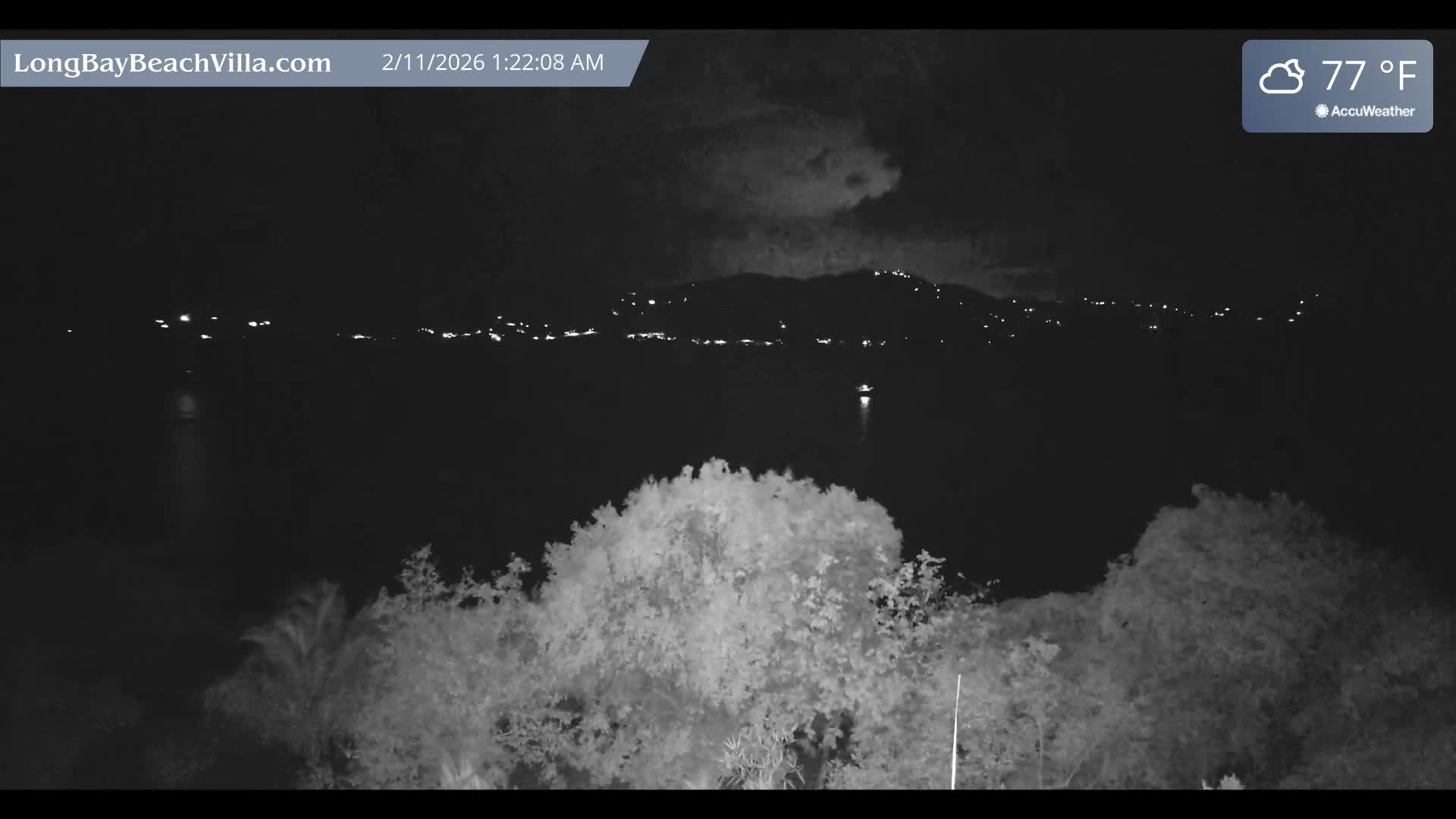 St. John, Long Bay Beach & Coral Bay Live Cam - East End , St. John, United States Virgin Islands, USA