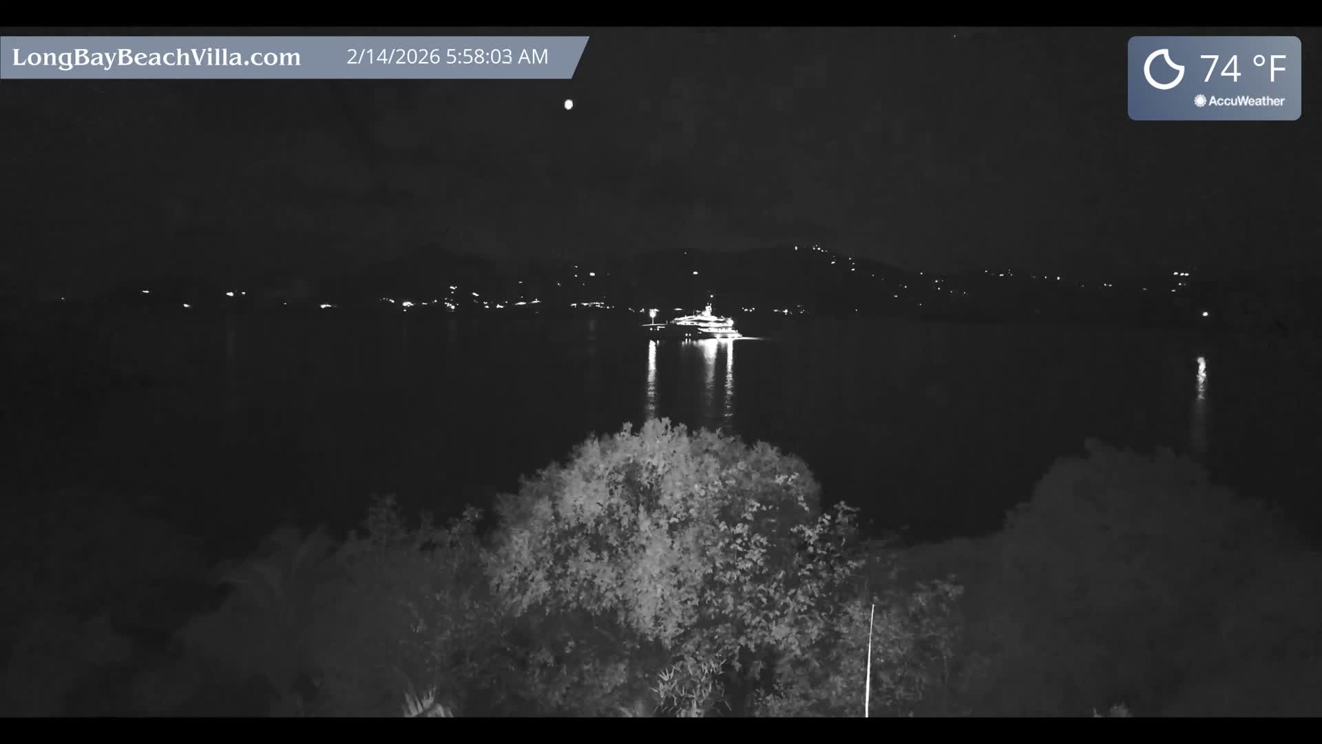 St. John, Long Bay Beach & Coral Bay Live Cam - East End , St. John, United States Virgin Islands, USA