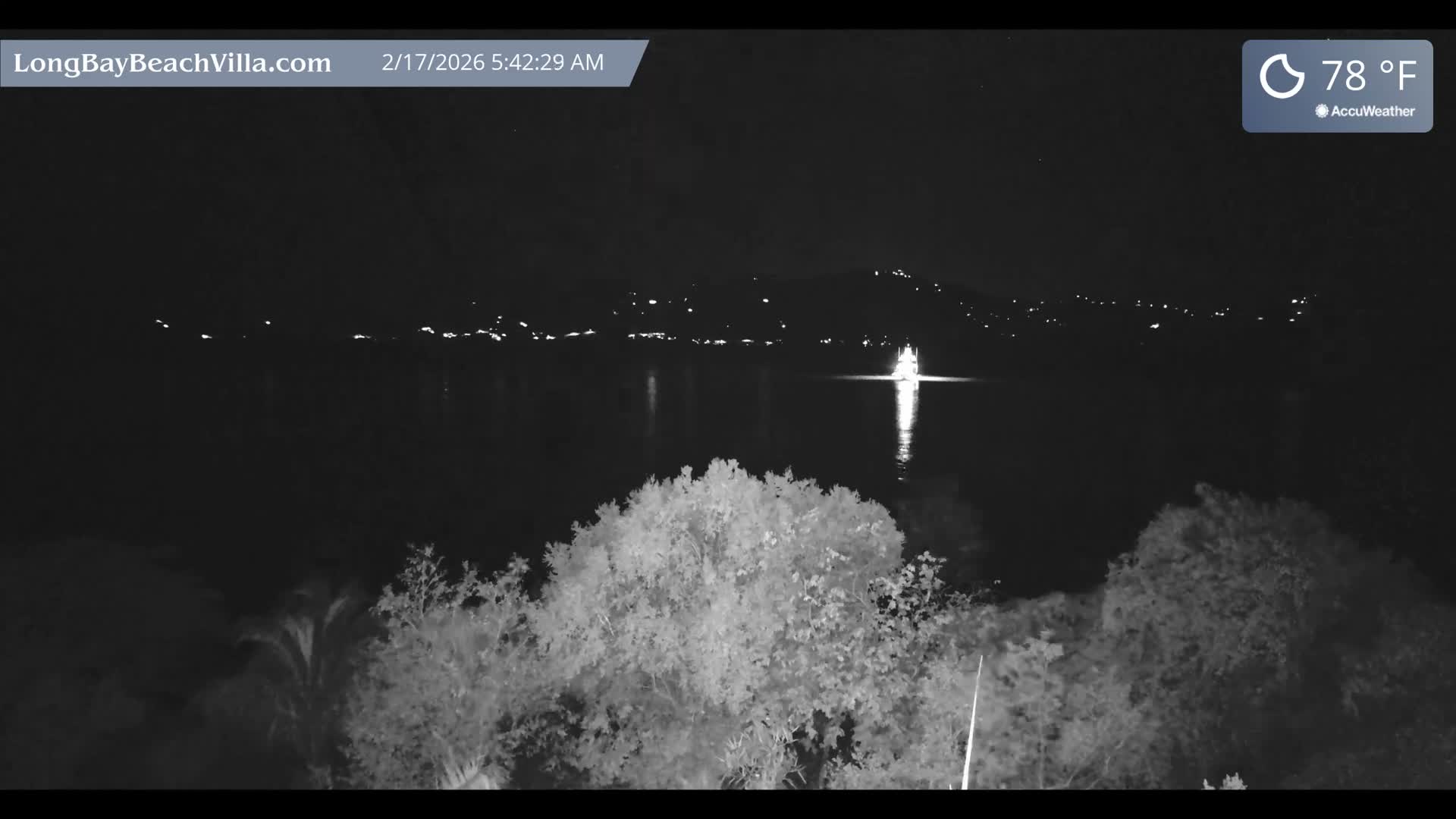St. John, Long Bay Beach & Coral Bay Live Cam - East End , St. John, United States Virgin Islands, USA