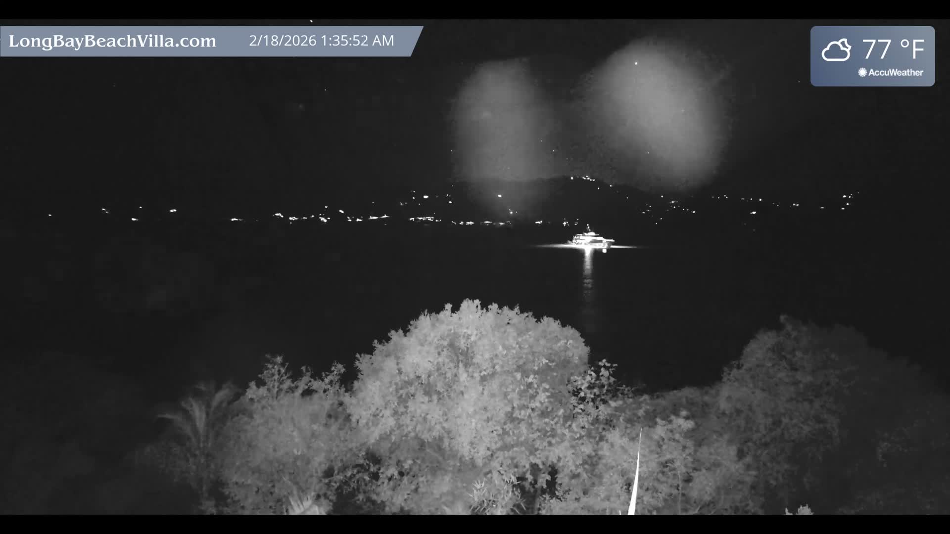 St. John, Long Bay Beach & Coral Bay Live Cam - East End , St. John, United States Virgin Islands, USA