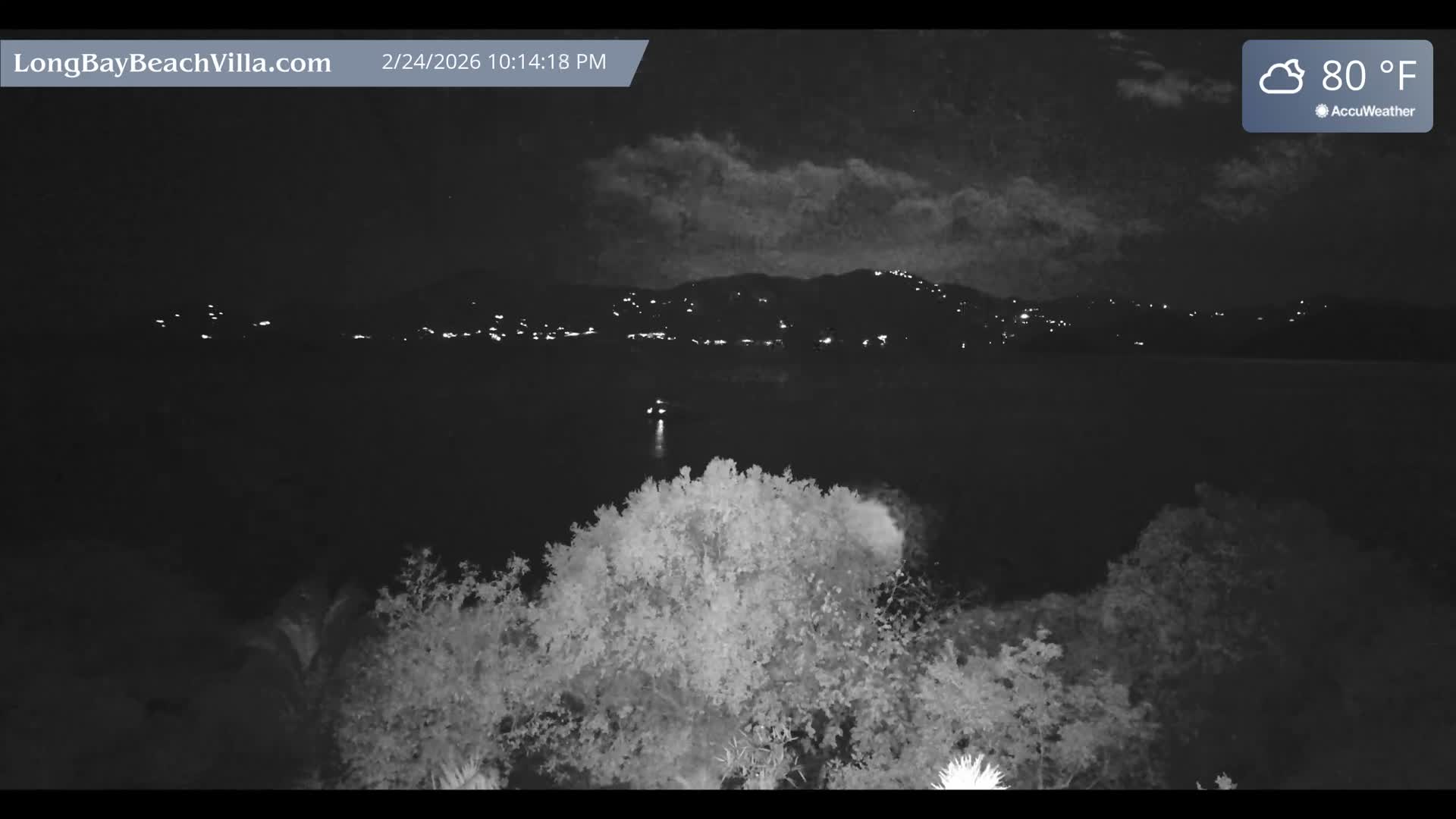 St. John, Long Bay Beach & Coral Bay Live Cam - East End , St. John, United States Virgin Islands, USA