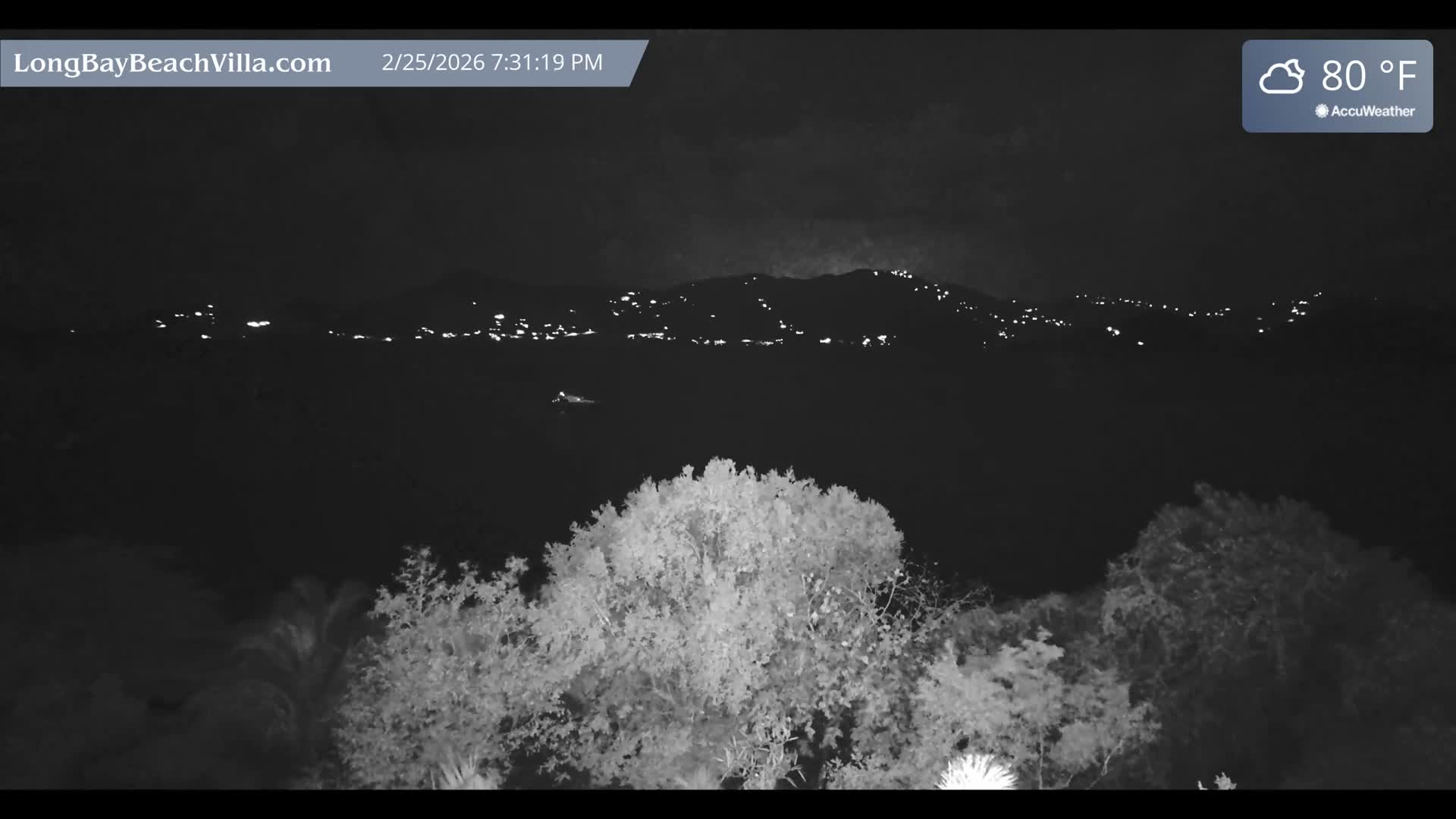 St. John, Long Bay Beach & Coral Bay Live Cam - East End , St. John, United States Virgin Islands, USA