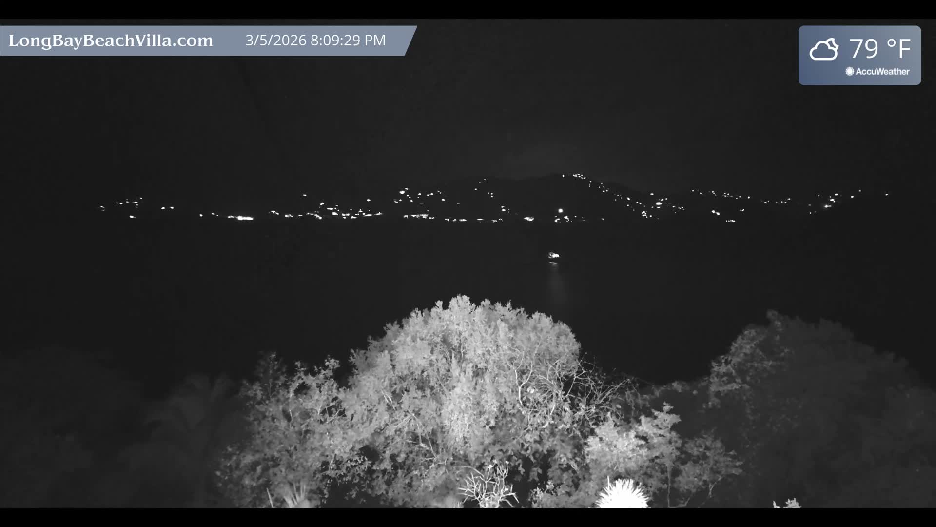 St. John, Long Bay Beach & Coral Bay Live Cam - East End , St. John, United States Virgin Islands, USA