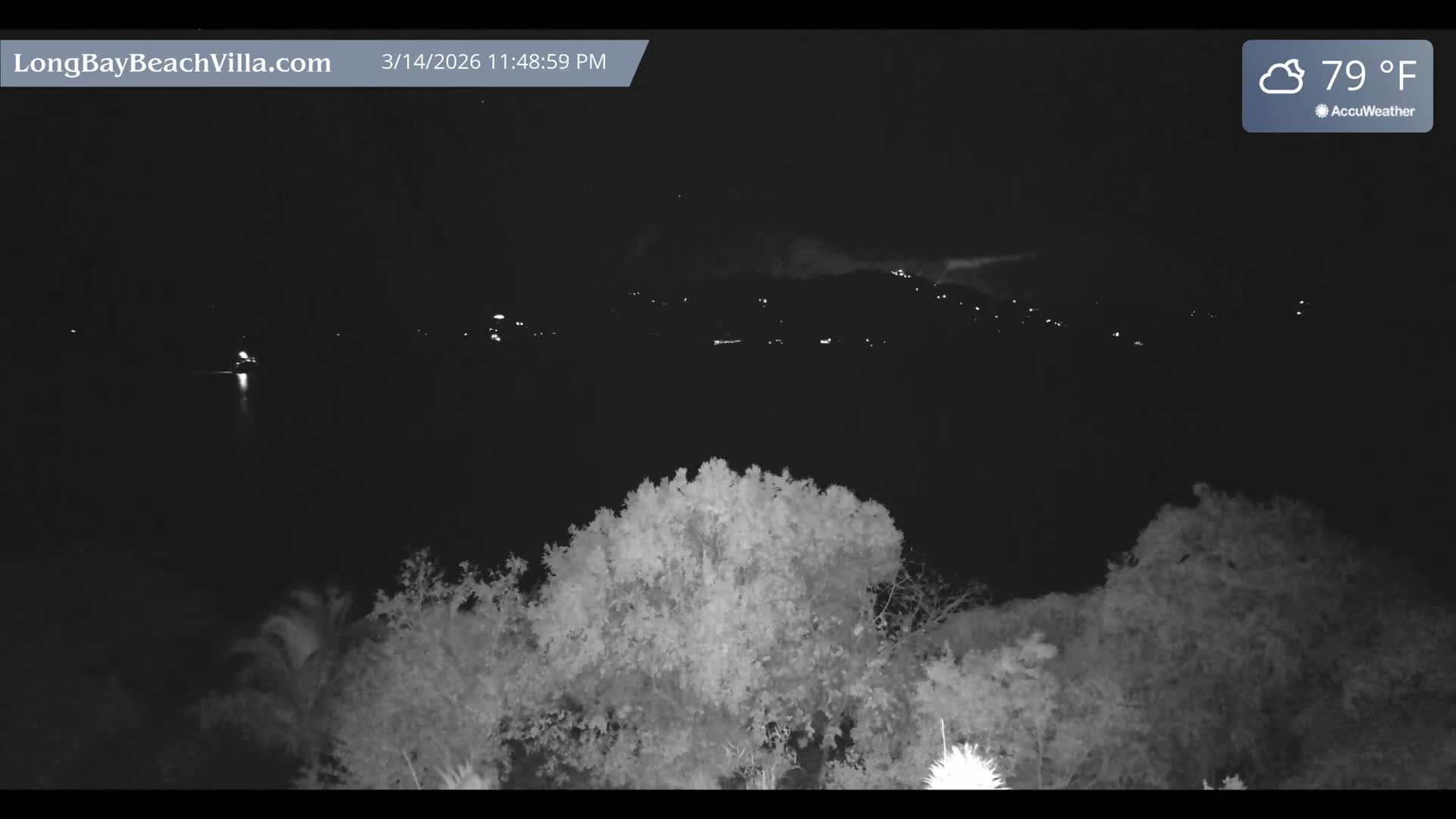 St. John, Long Bay Beach & Coral Bay Live Cam - East End , St. John, United States Virgin Islands, USA