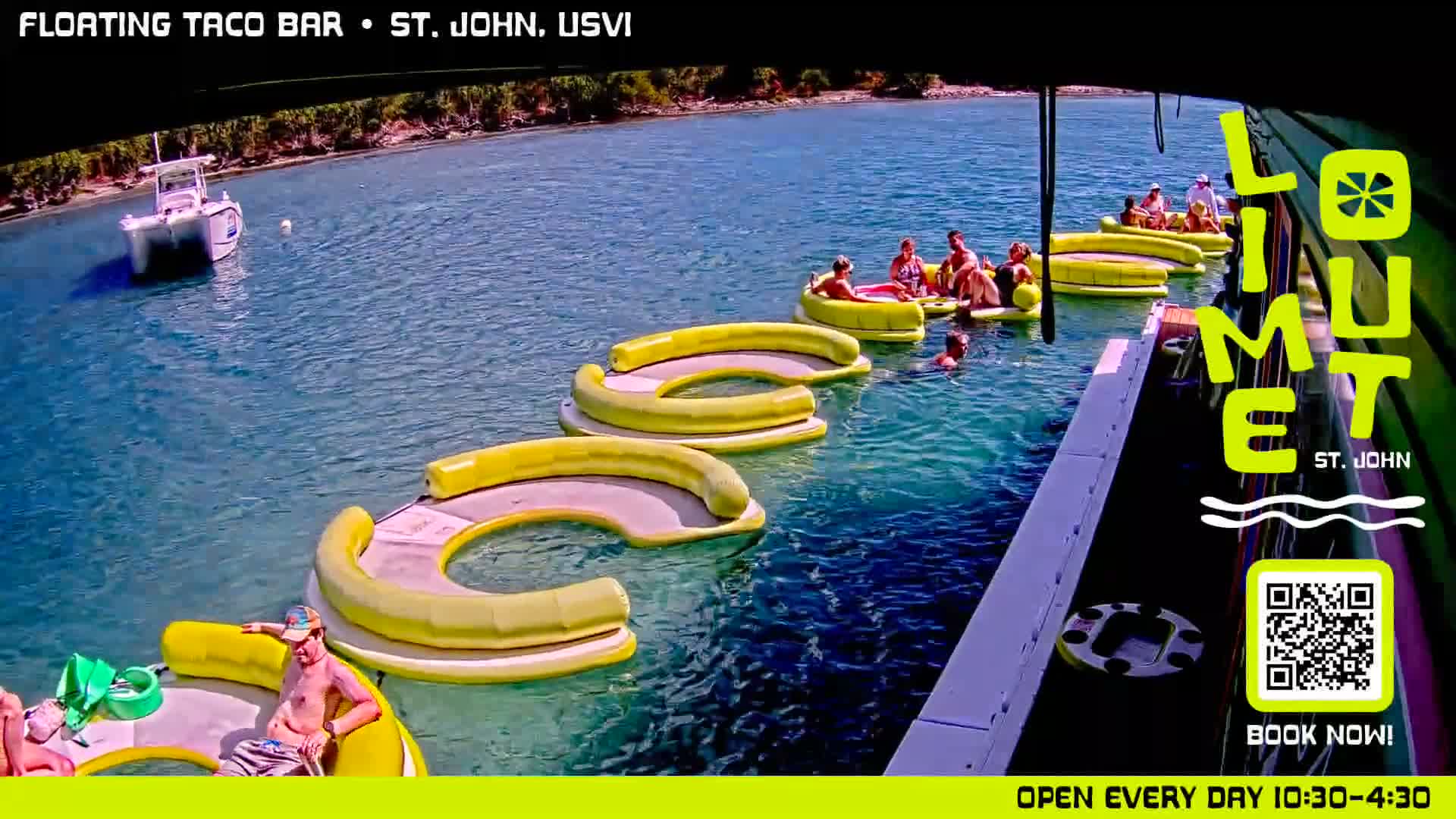 St. John,  Coral Bay Taco Boat  Live Cam - Eden, Coral Bay, St. John, United States Virgin Islands, USA