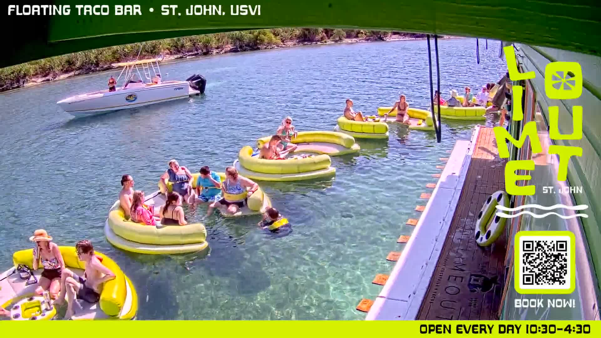 St. John,  Coral Bay Taco Boat  Live Cam - Eden, Coral Bay, St. John, United States Virgin Islands, USA