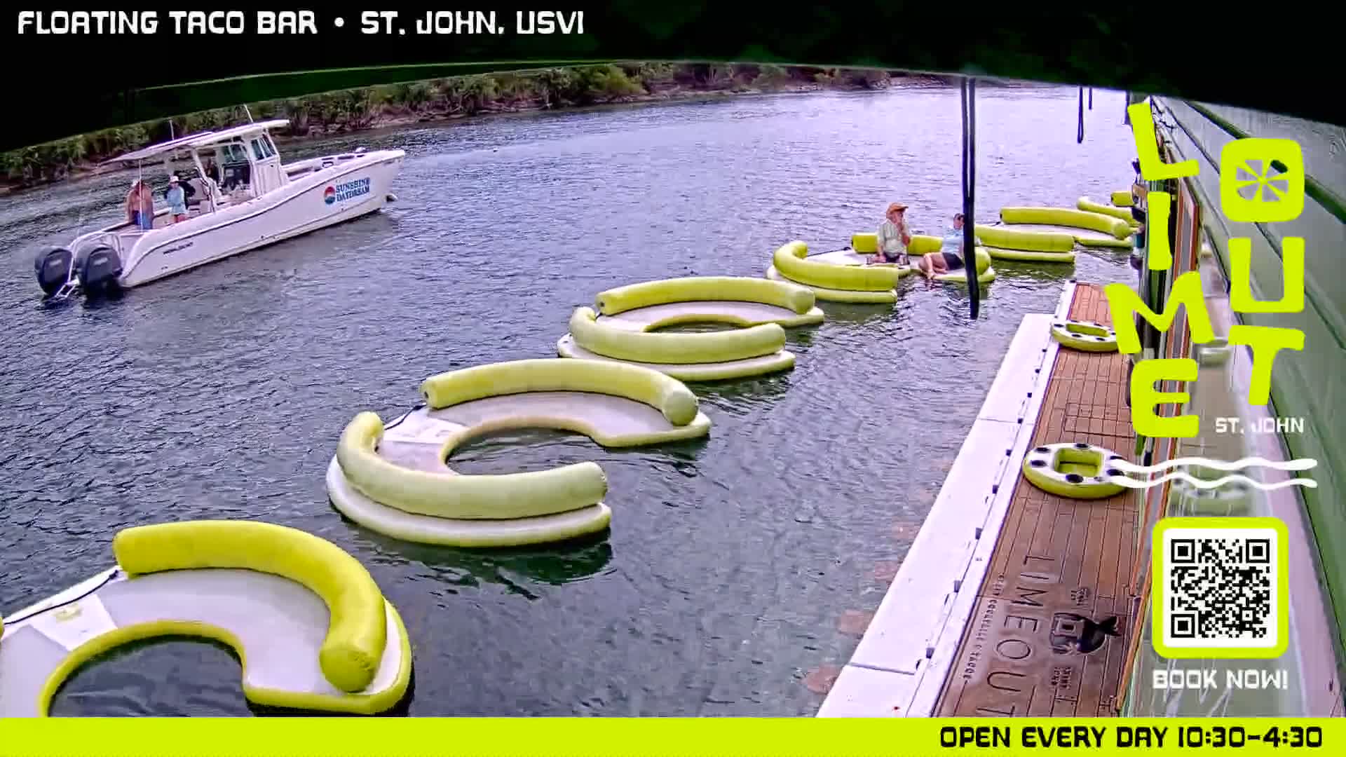 St. John,  Coral Bay Taco Boat  Live Cam - Eden, Coral Bay, St. John, United States Virgin Islands, USA