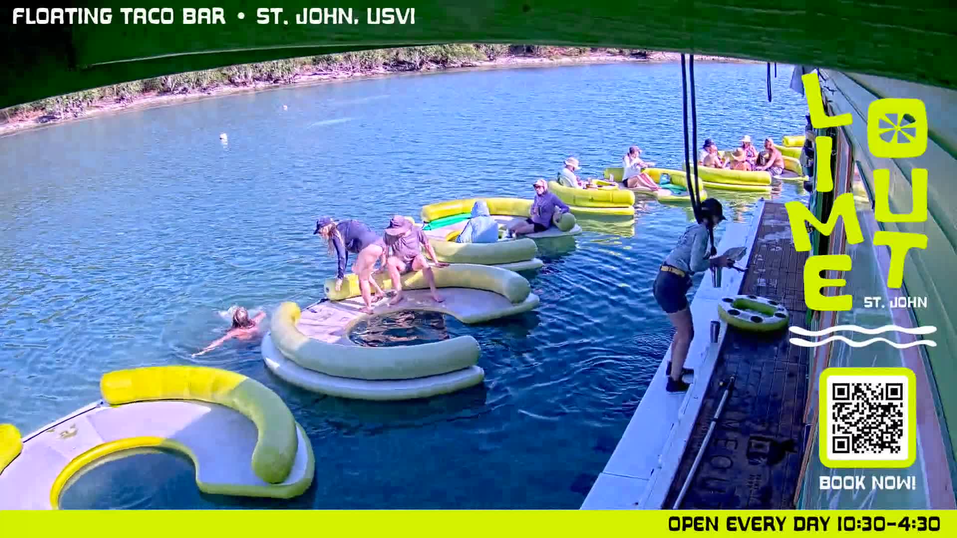 St. John,  Coral Bay Taco Boat  Live Cam - Eden, Coral Bay, St. John, United States Virgin Islands, USA
