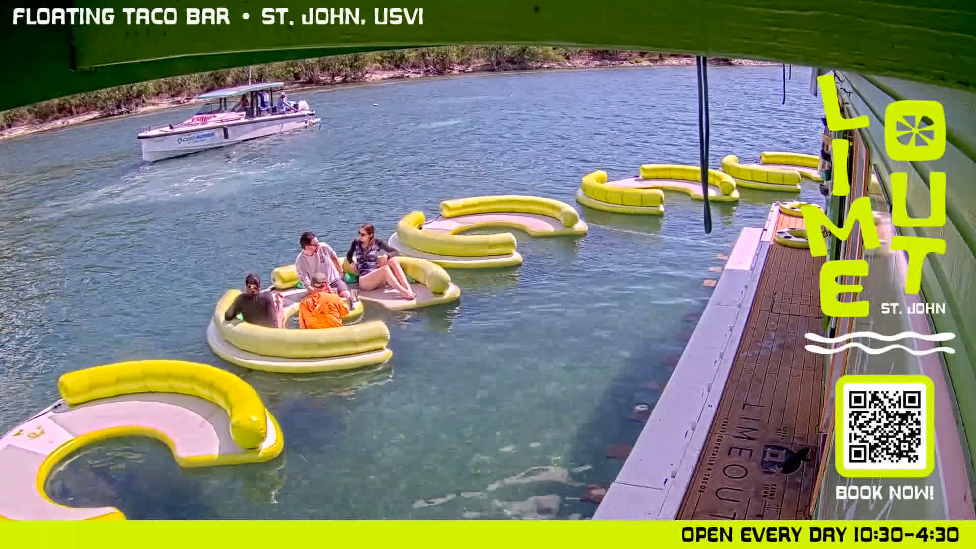 St. John,  Coral Bay Taco Boat  Live Cam - Eden, Coral Bay, St. John, United States Virgin Islands, USA