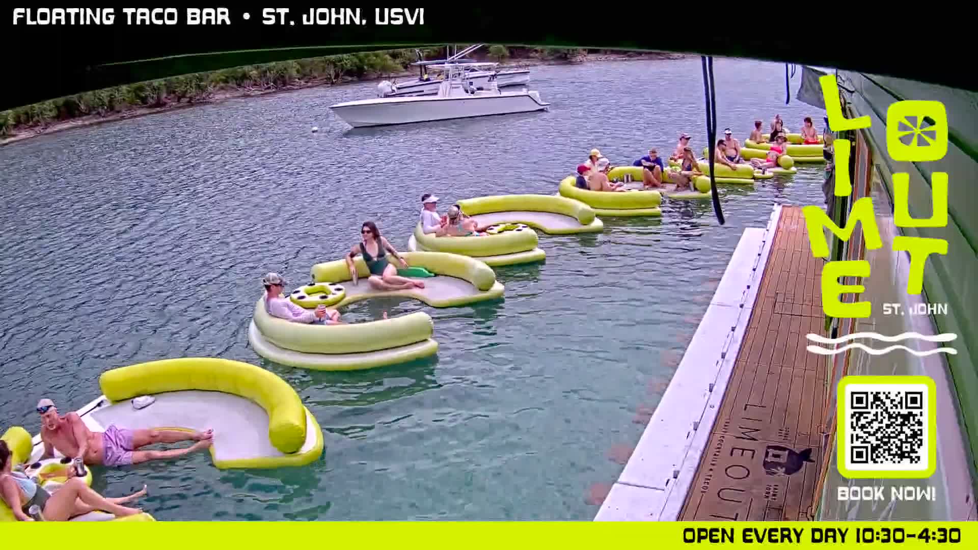 St. John,  Coral Bay Taco Boat  Live Cam - Eden, Coral Bay, St. John, United States Virgin Islands, USA