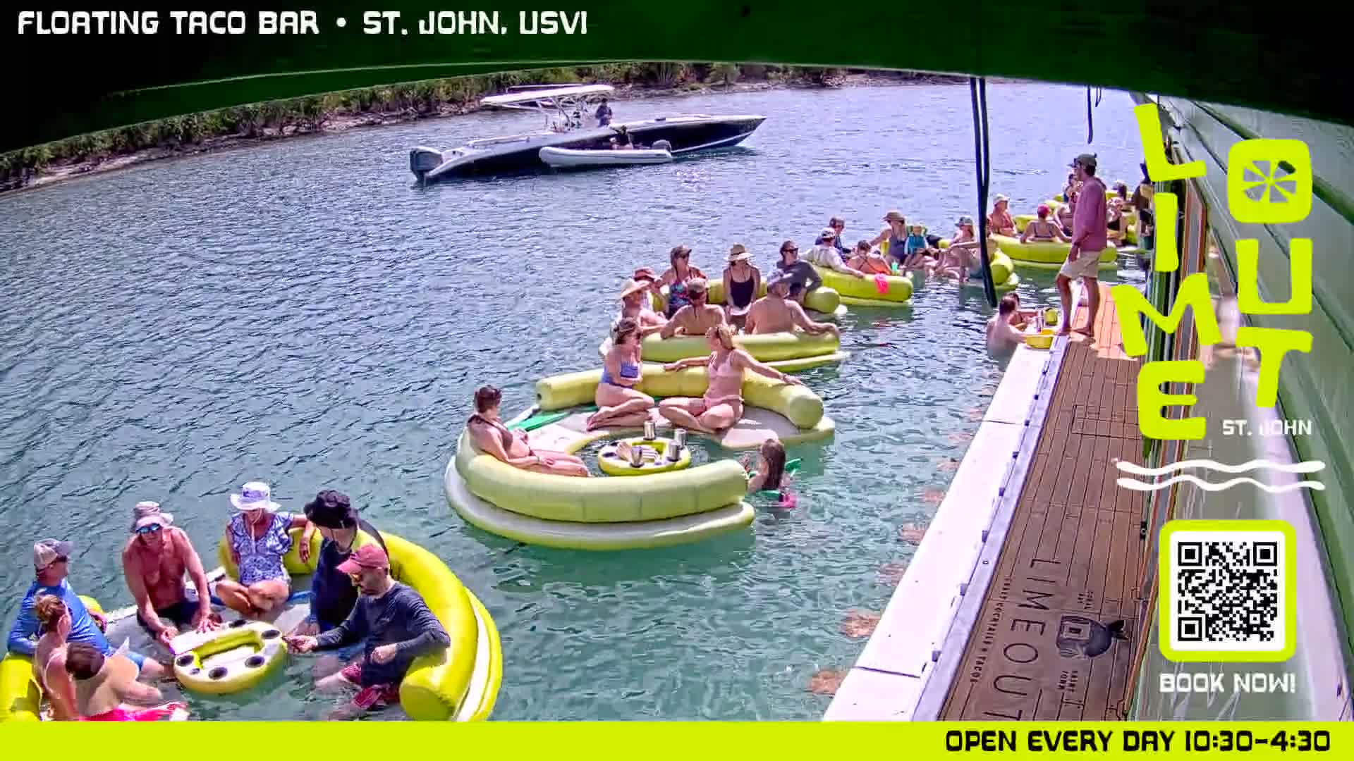 St. John,  Coral Bay Taco Boat  Live Cam - Eden, Coral Bay, St. John, United States Virgin Islands, USA