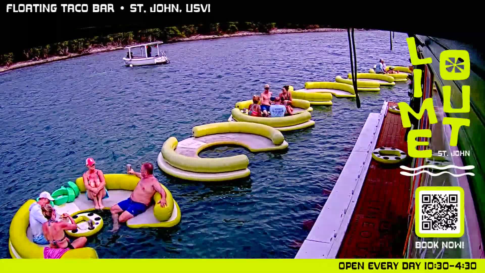 St. John,  Coral Bay Taco Boat  Live Cam - Eden, Coral Bay, St. John, United States Virgin Islands, USA