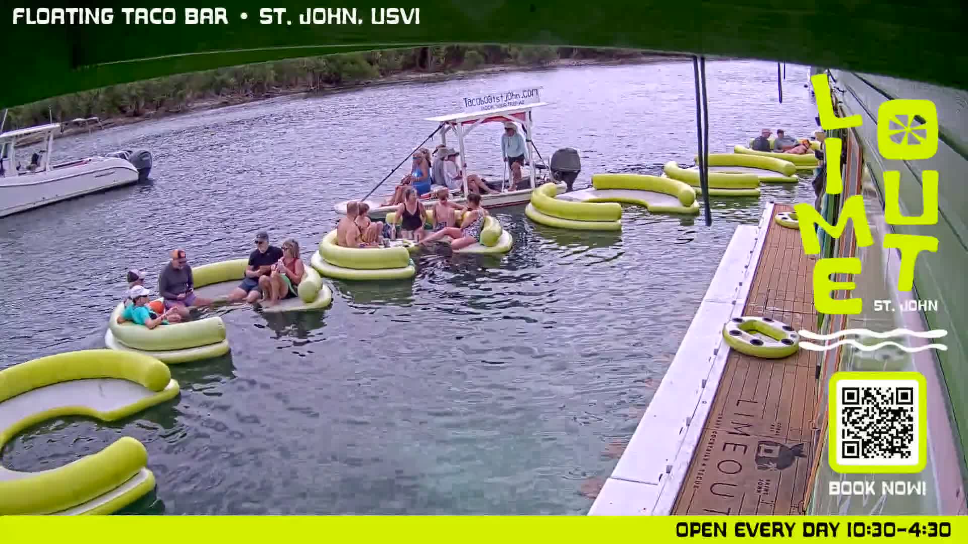 St. John,  Coral Bay Taco Boat  Live Cam - Eden, Coral Bay, St. John, United States Virgin Islands, USA