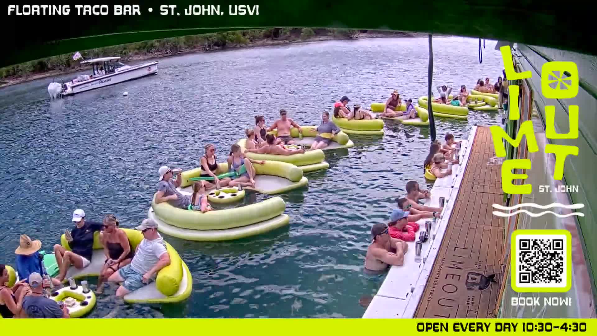 St. John,  Coral Bay Taco Boat  Live Cam - Eden, Coral Bay, St. John, United States Virgin Islands, USA