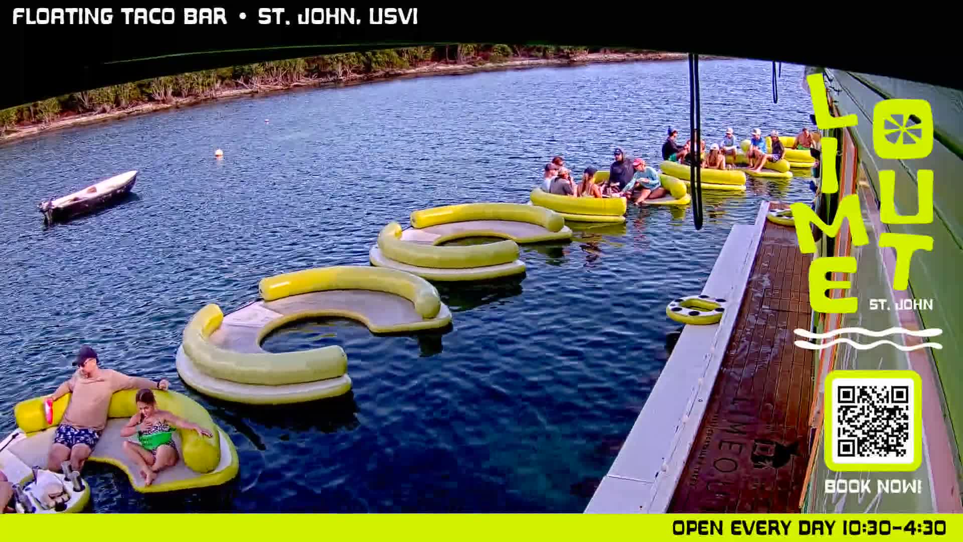 St. John,  Coral Bay Taco Boat  Live Cam - Eden, Coral Bay, St. John, United States Virgin Islands, USA