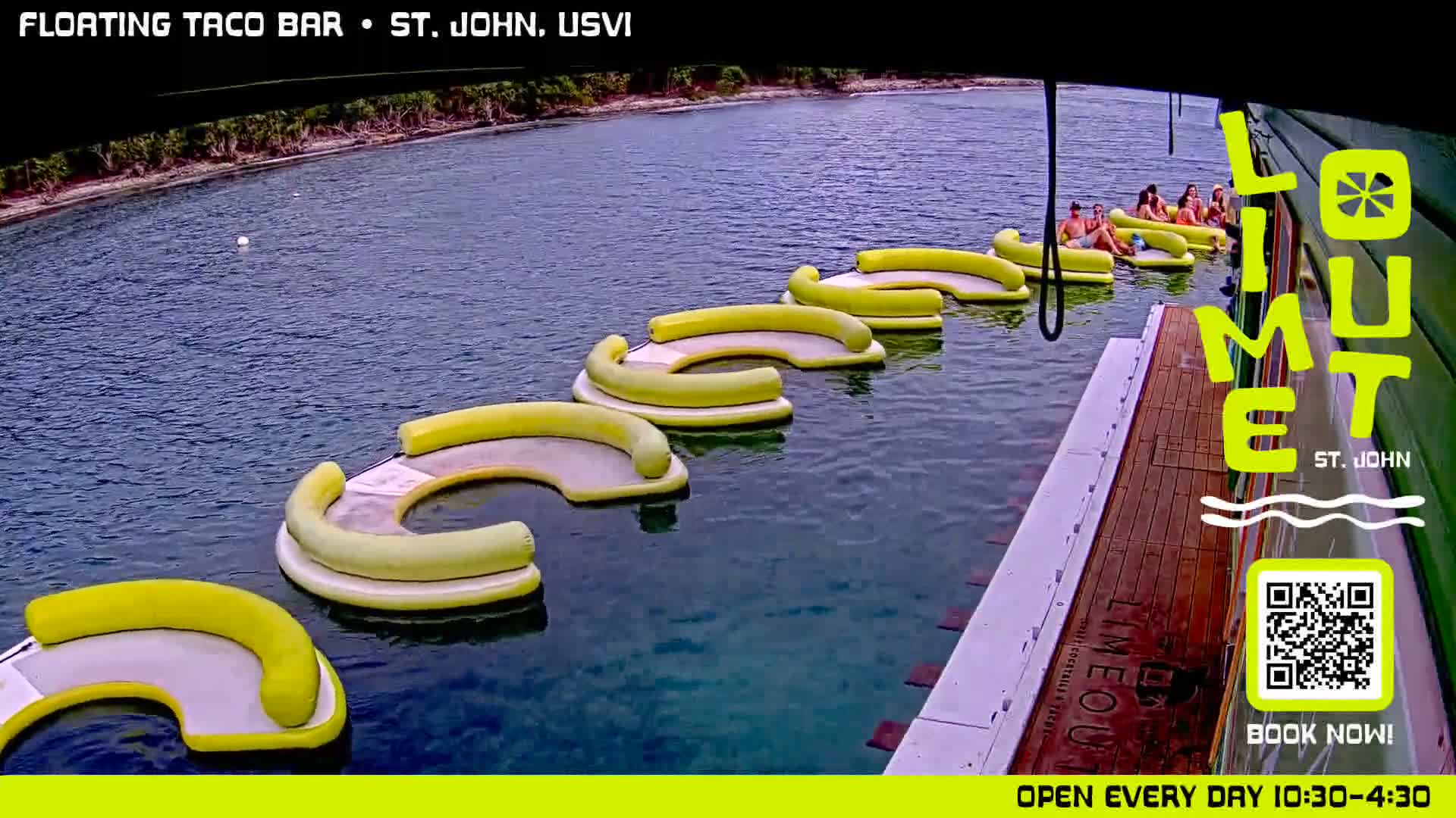 St. John,  Coral Bay Taco Boat  Live Cam - Eden, Coral Bay, St. John, United States Virgin Islands, USA