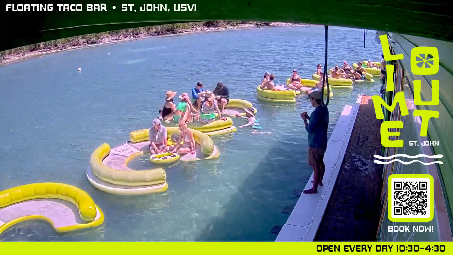 St. John,  Coral Bay Taco Boat  Live Cam - Eden, Coral Bay, St. John, United States Virgin Islands, USA