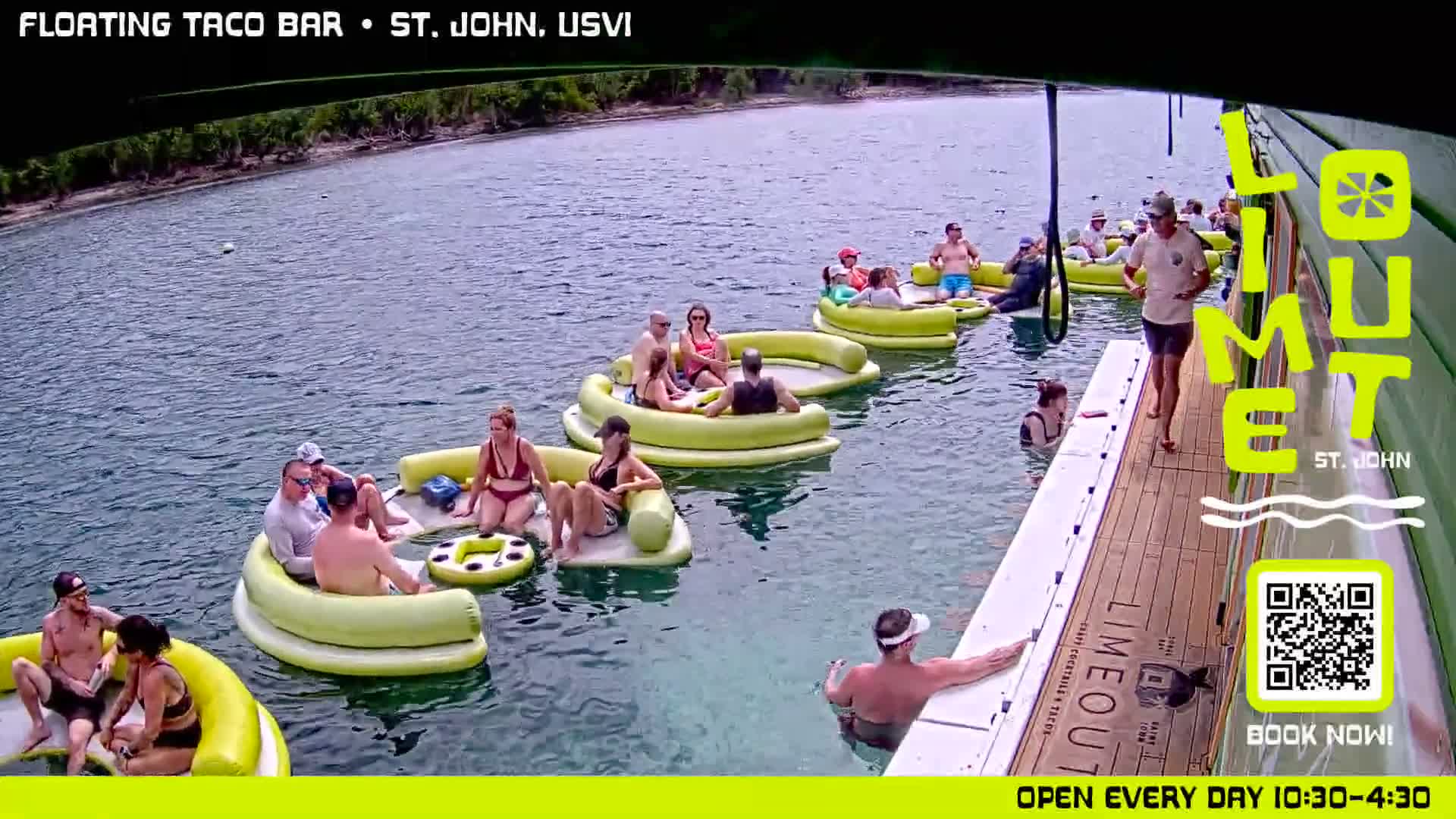 St. John,  Coral Bay Taco Boat  Live Cam - Eden, Coral Bay, St. John, United States Virgin Islands, USA