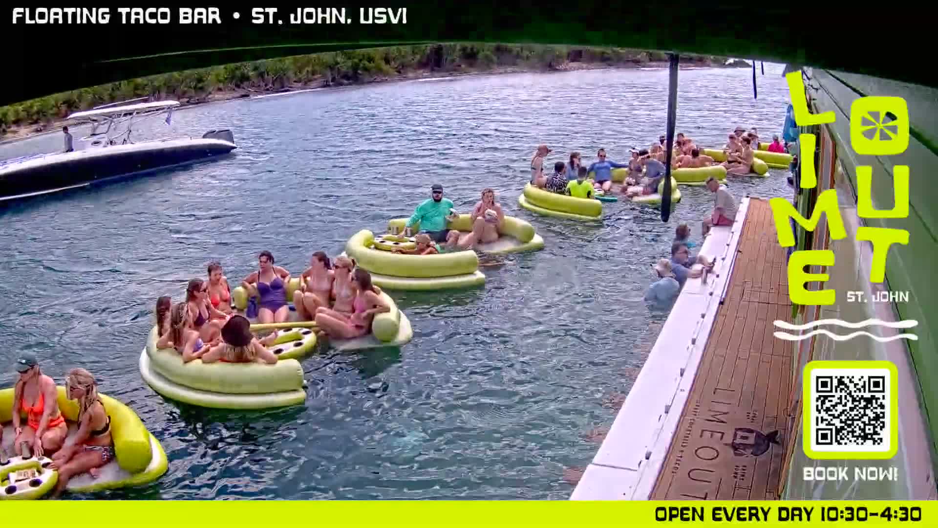 St. John,  Coral Bay Taco Boat  Live Cam - Eden, Coral Bay, St. John, United States Virgin Islands, USA