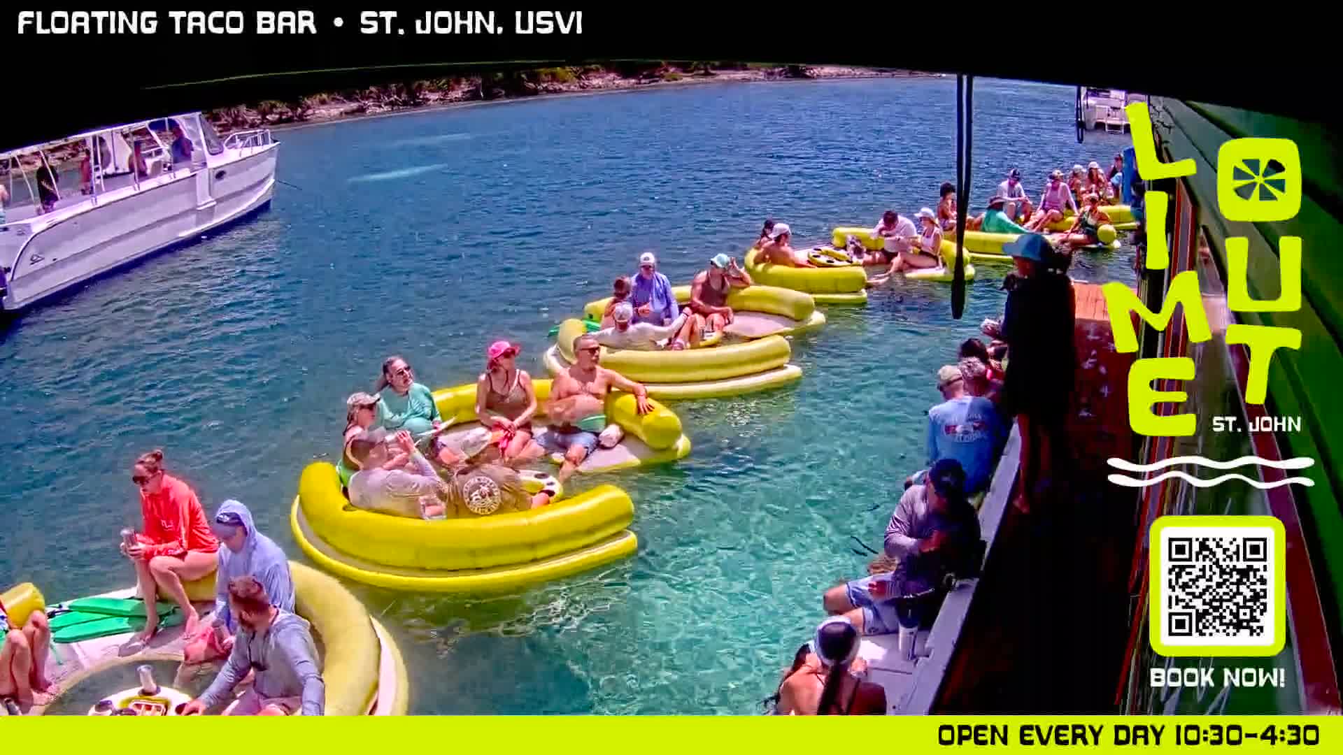 St. John,  Coral Bay Taco Boat  Live Cam - Eden, Coral Bay, St. John, United States Virgin Islands, USA