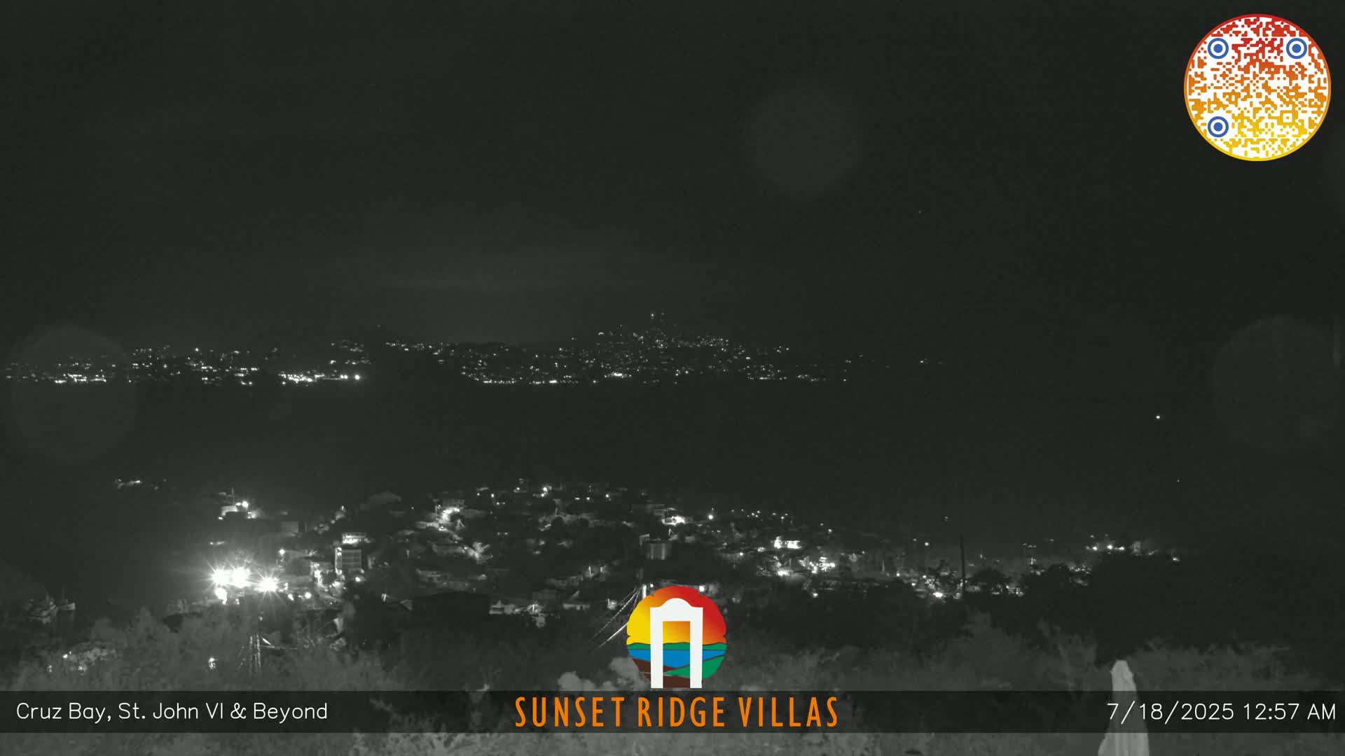 St. John, U.S Virgin Islands Panaromic from Cruz Bay Hills Live Cam - Cruz Bay, St. John, United States Virgin Islands, USA