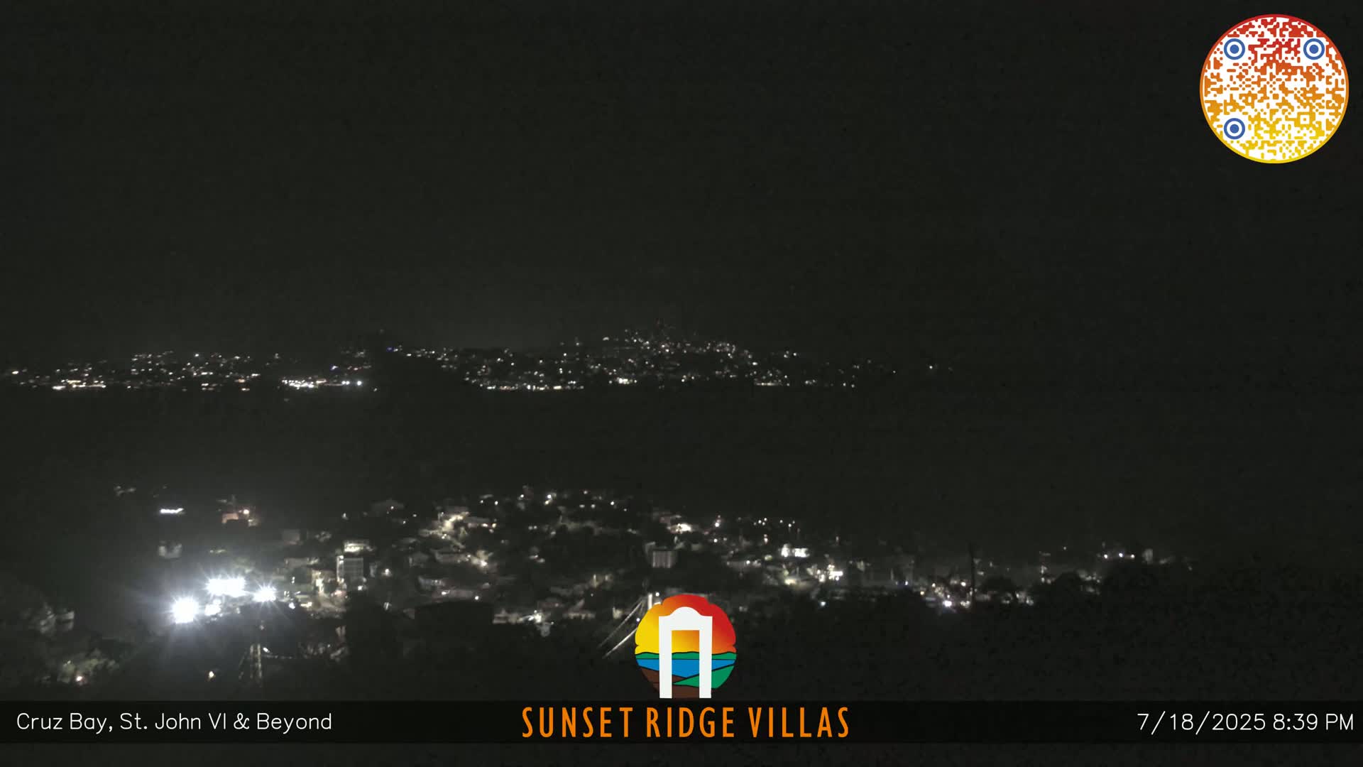 St. John, U.S Virgin Islands Panaromic from Cruz Bay Hills Live Cam - Cruz Bay, St. John, United States Virgin Islands, USA