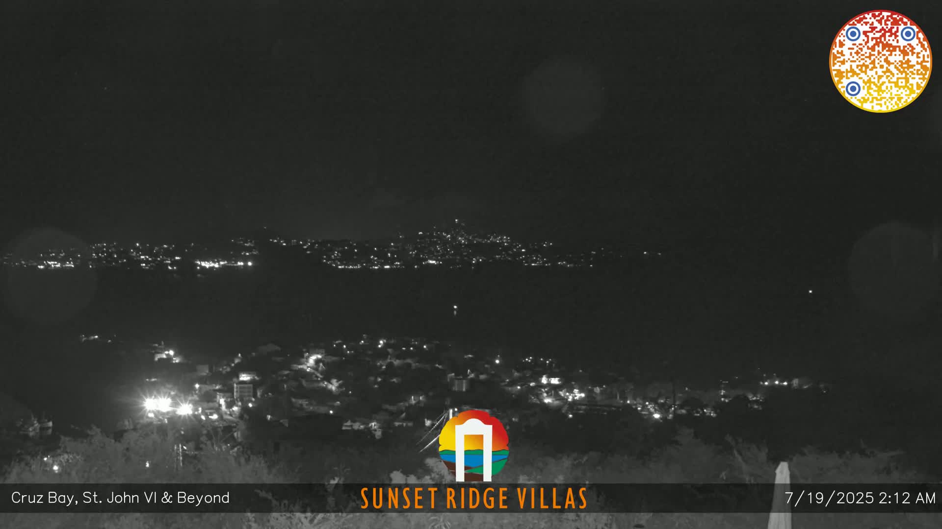 St. John, U.S Virgin Islands Panaromic from Cruz Bay Hills Live Cam - Cruz Bay, St. John, United States Virgin Islands, USA