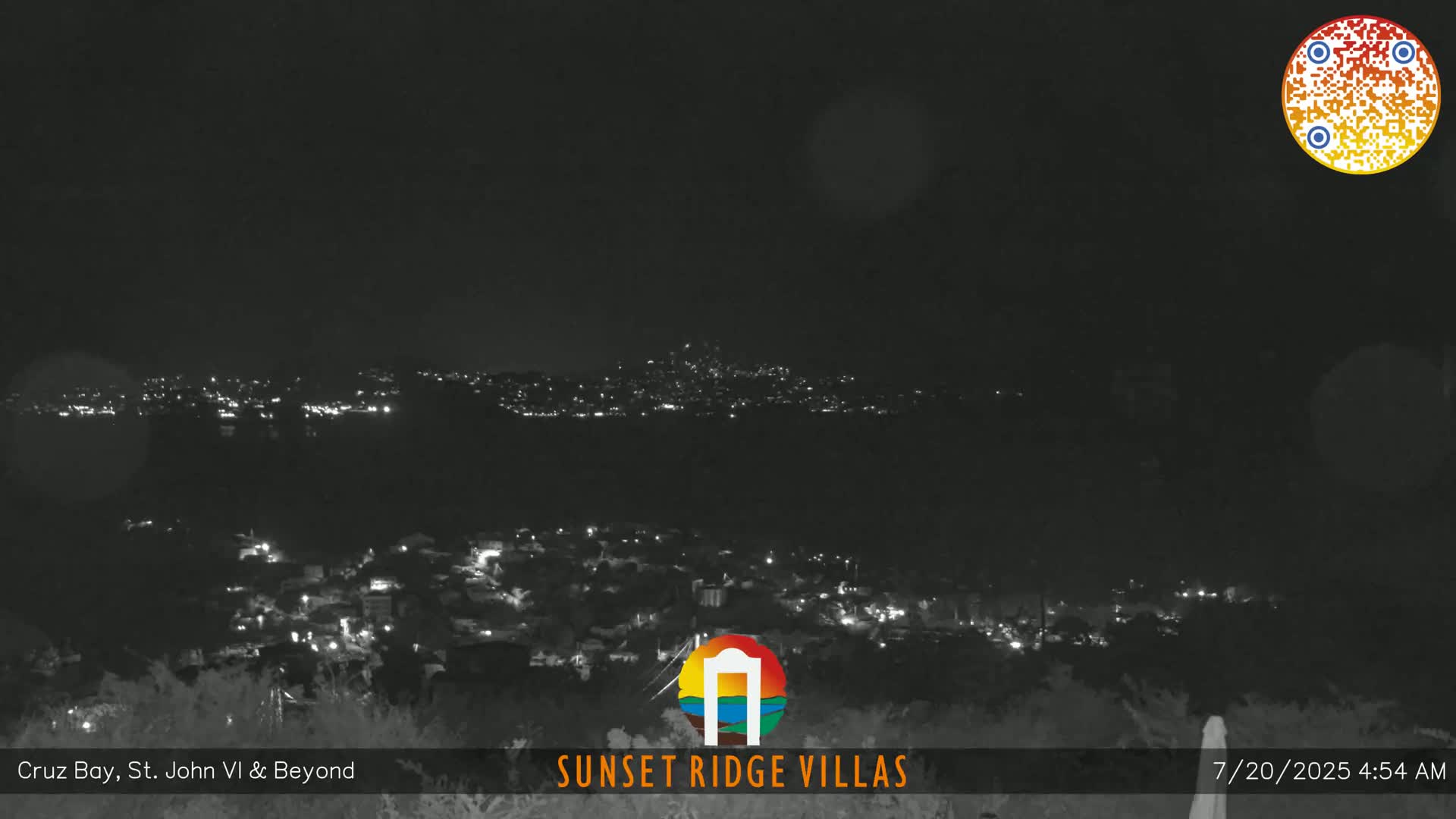 St. John, U.S Virgin Islands Panaromic from Cruz Bay Hills Live Cam - Cruz Bay, St. John, United States Virgin Islands, USA