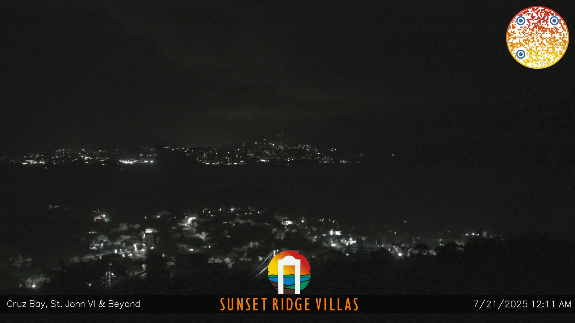St. John, U.S Virgin Islands Panaromic from Cruz Bay Hills Live Cam - Cruz Bay, St. John, United States Virgin Islands, USA