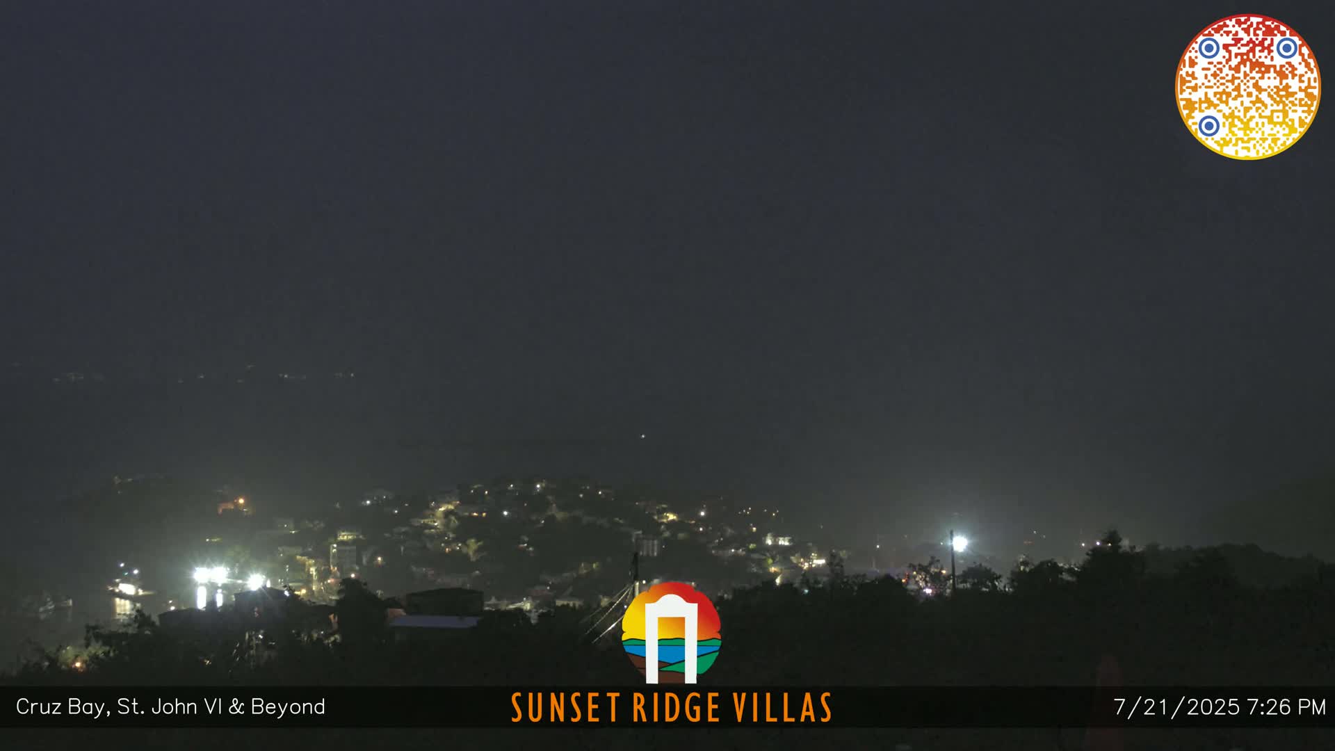 St. John, U.S Virgin Islands Panaromic from Cruz Bay Hills Live Cam - Cruz Bay, St. John, United States Virgin Islands, USA