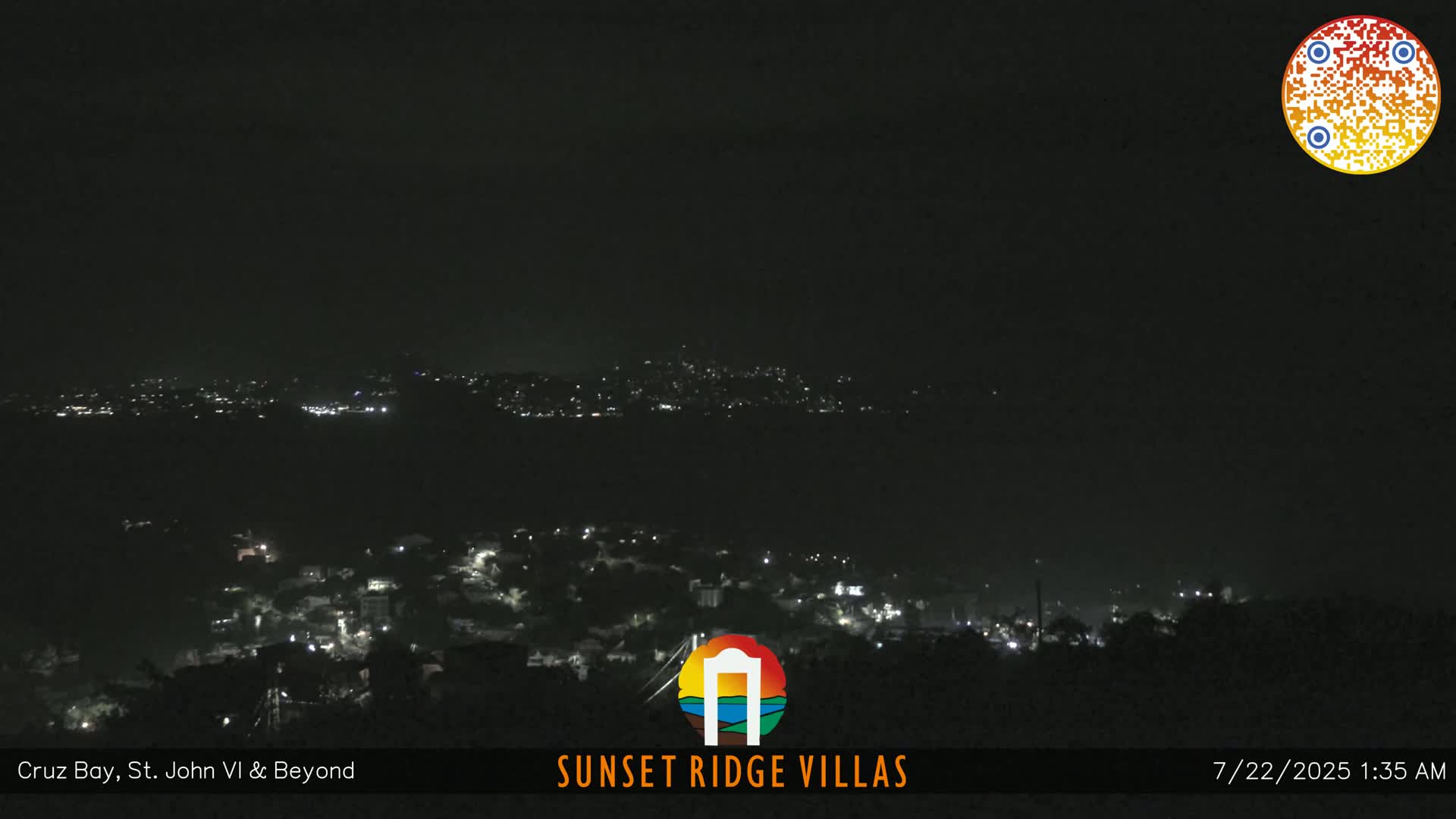 St. John, U.S Virgin Islands Panaromic from Cruz Bay Hills Live Cam - Cruz Bay, St. John, United States Virgin Islands, USA