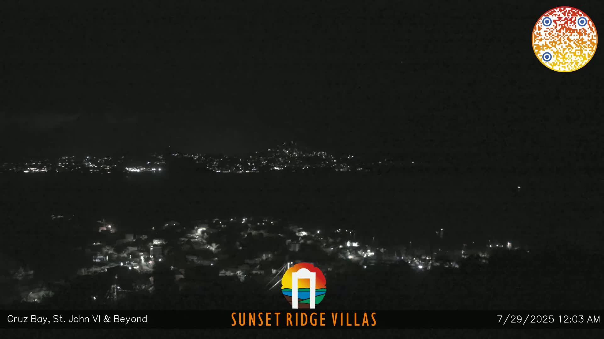 St. John, U.S Virgin Islands Panaromic from Cruz Bay Hills Live Cam - Cruz Bay, St. John, United States Virgin Islands, USA