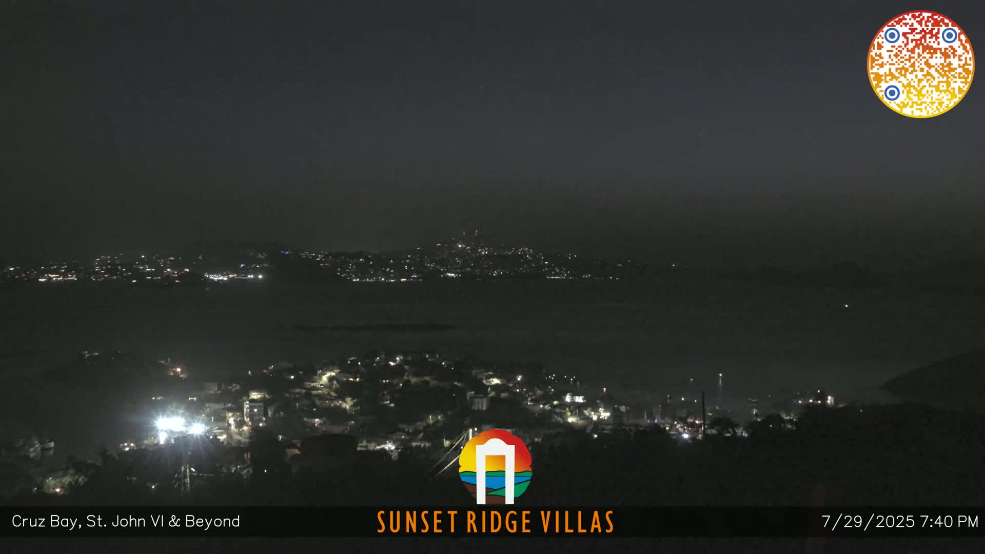 St. John, U.S Virgin Islands Panaromic from Cruz Bay Hills Live Cam - Cruz Bay, St. John, United States Virgin Islands, USA