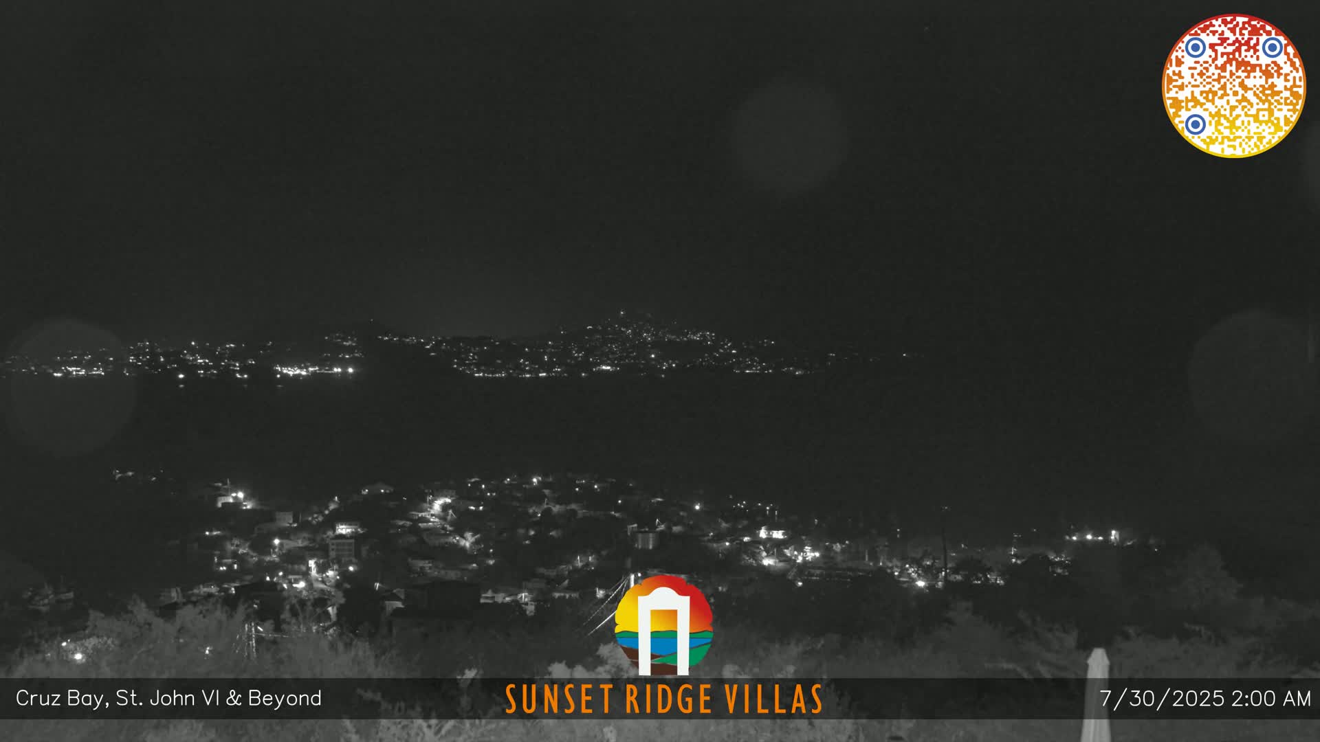 St. John, U.S Virgin Islands Panaromic from Cruz Bay Hills Live Cam - Cruz Bay, St. John, United States Virgin Islands, USA