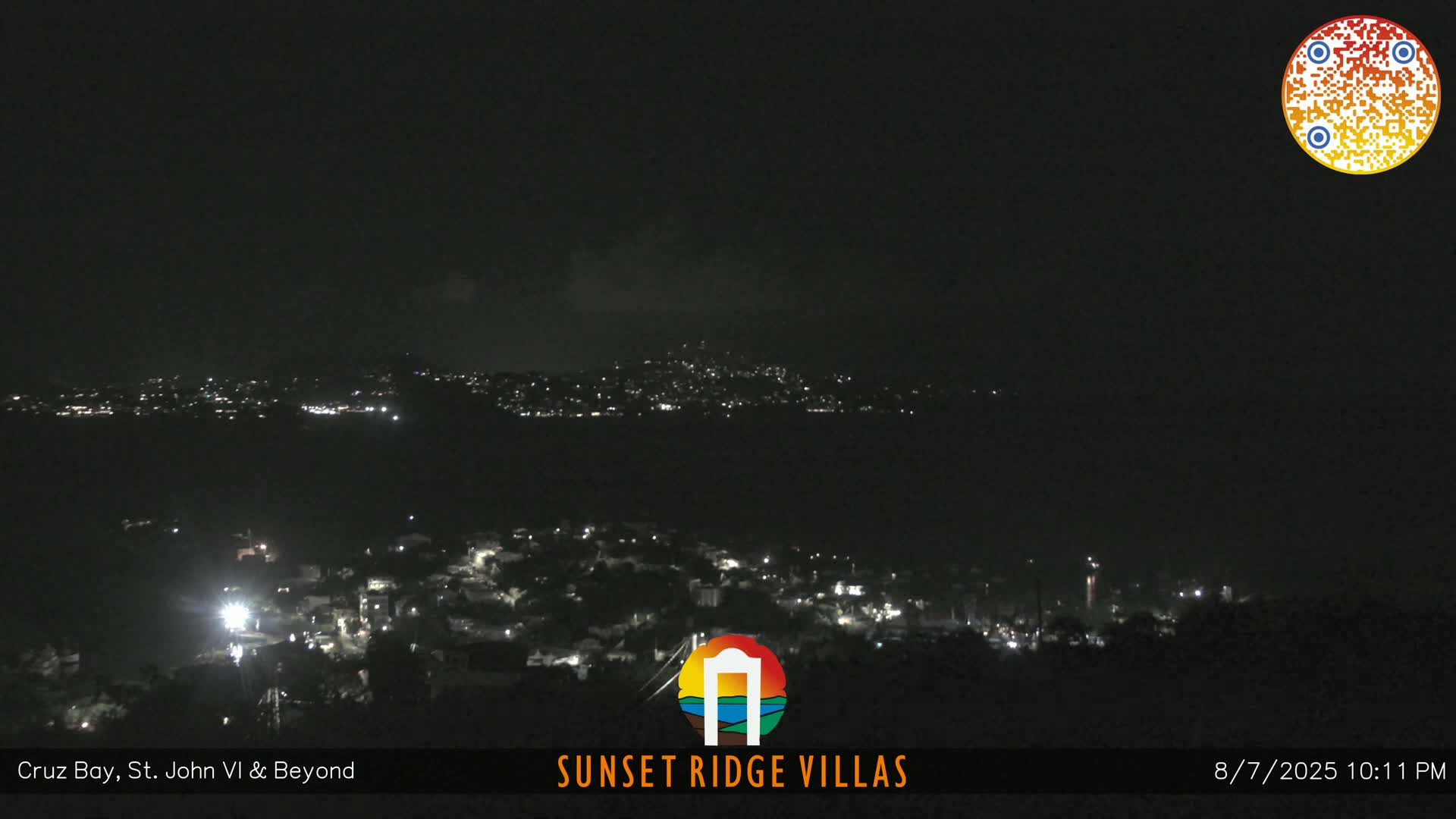 St. John, U.S Virgin Islands Panaromic from Cruz Bay Hills Live Cam - Cruz Bay, St. John, United States Virgin Islands, USA