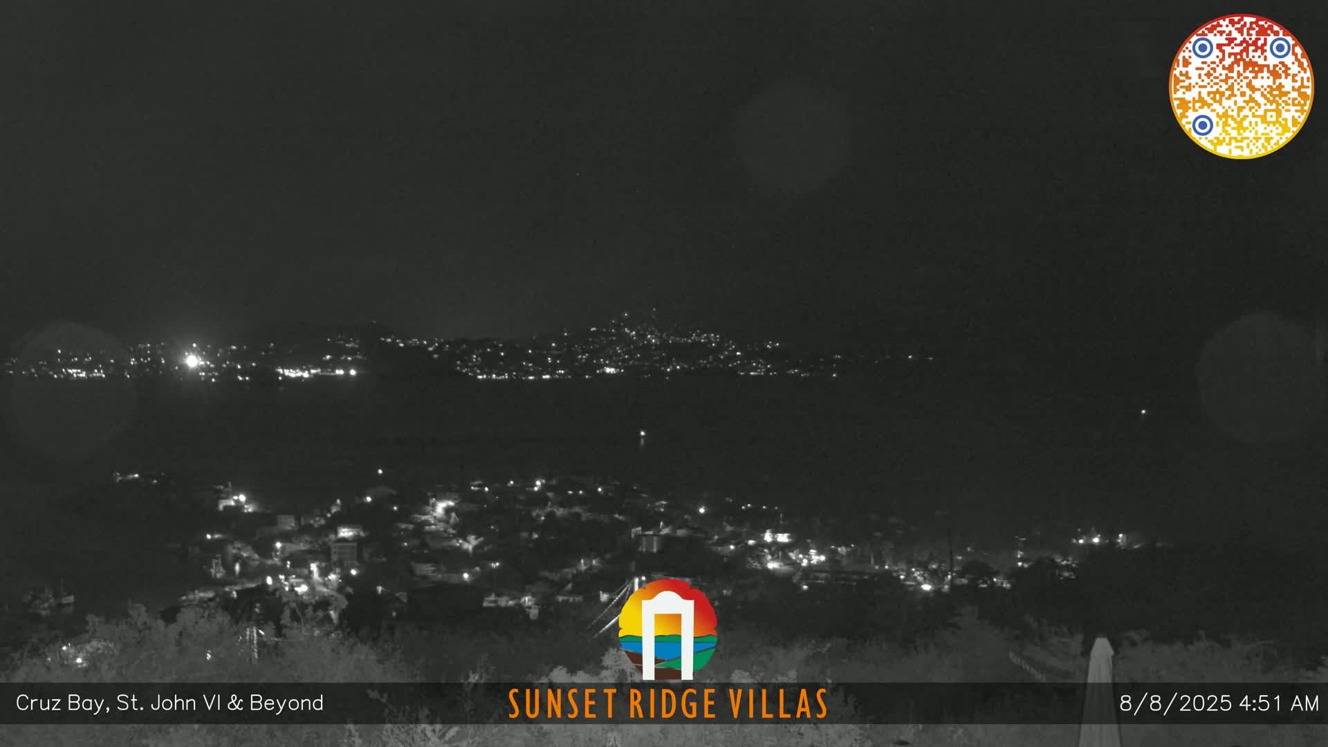 St. John, U.S Virgin Islands Panaromic from Cruz Bay Hills Live Cam - Cruz Bay, St. John, United States Virgin Islands, USA
