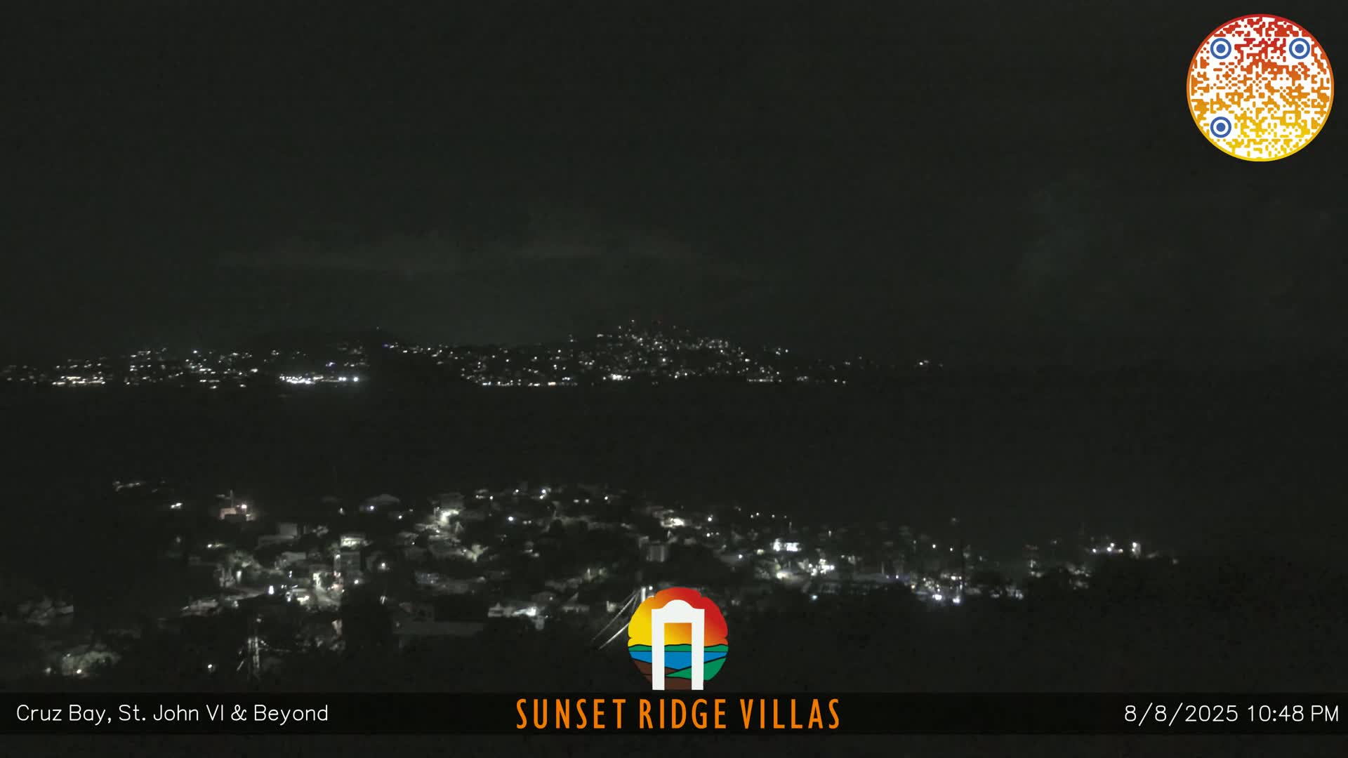 St. John, U.S Virgin Islands Panaromic from Cruz Bay Hills Live Cam - Cruz Bay, St. John, United States Virgin Islands, USA