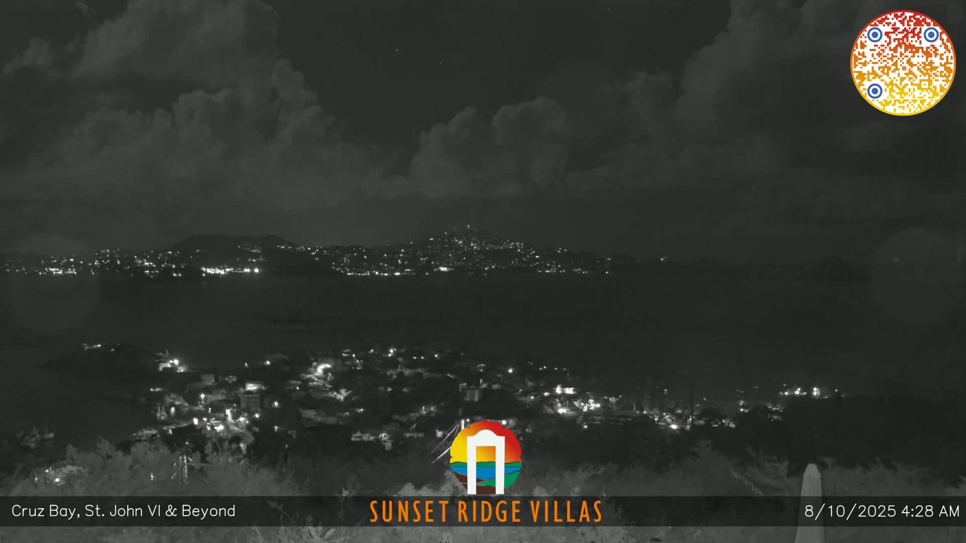 St. John, U.S Virgin Islands Panaromic from Cruz Bay Hills Live Cam - Cruz Bay, St. John, United States Virgin Islands, USA