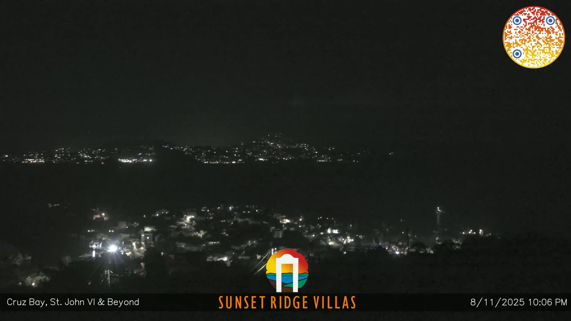 St. John, U.S Virgin Islands Panaromic from Cruz Bay Hills Live Cam - Cruz Bay, St. John, United States Virgin Islands, USA