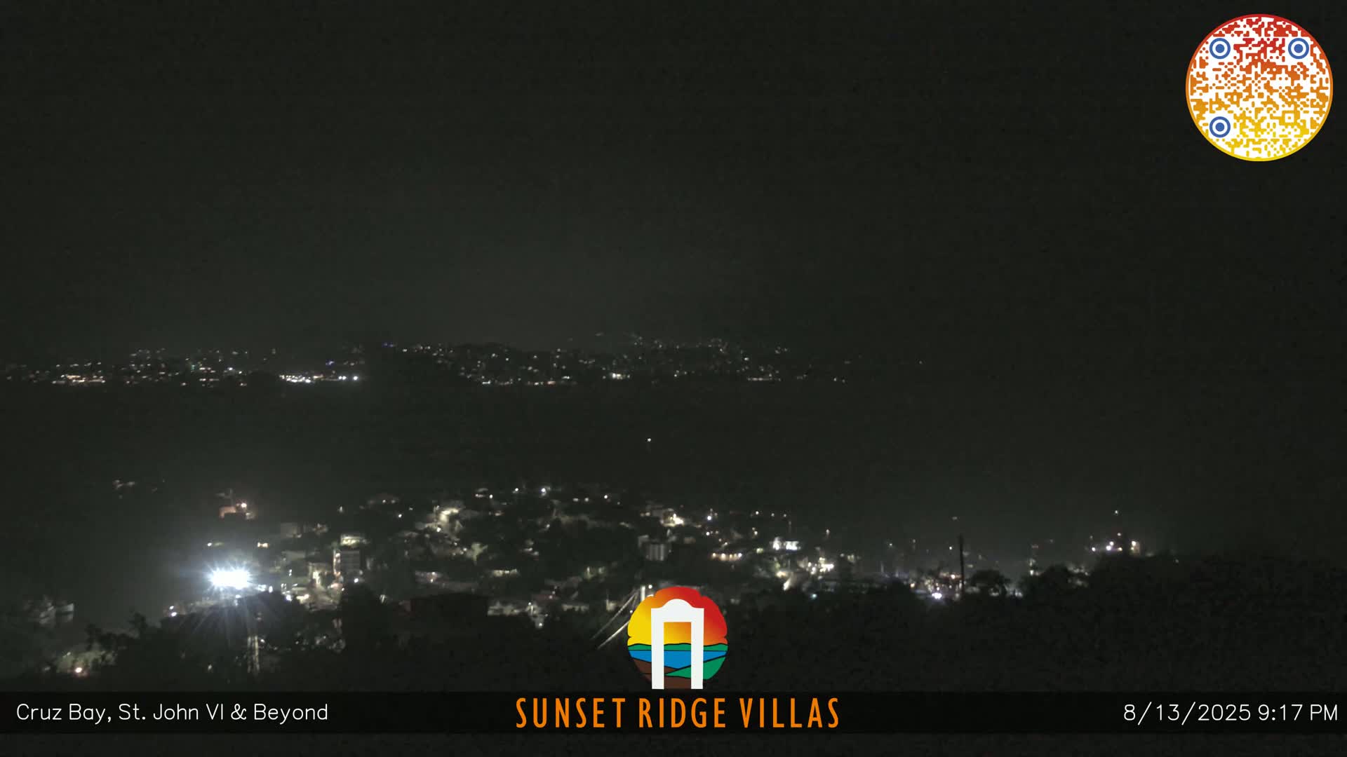 St. John, U.S Virgin Islands Panaromic from Cruz Bay Hills Live Cam - Cruz Bay, St. John, United States Virgin Islands, USA