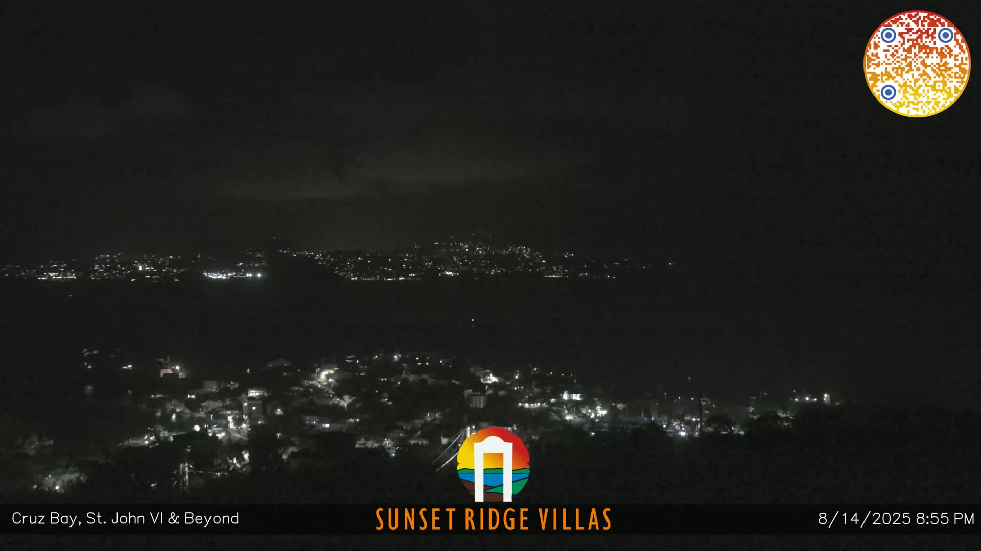 St. John, U.S Virgin Islands Panaromic from Cruz Bay Hills Live Cam - Cruz Bay, St. John, United States Virgin Islands, USA