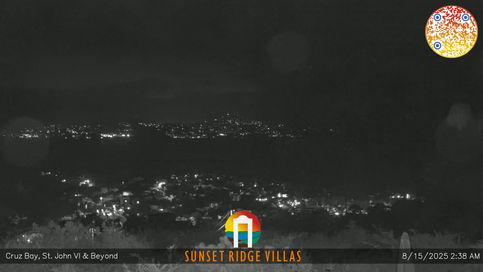 St. John, U.S Virgin Islands Panaromic from Cruz Bay Hills Live Cam - Cruz Bay, St. John, United States Virgin Islands, USA