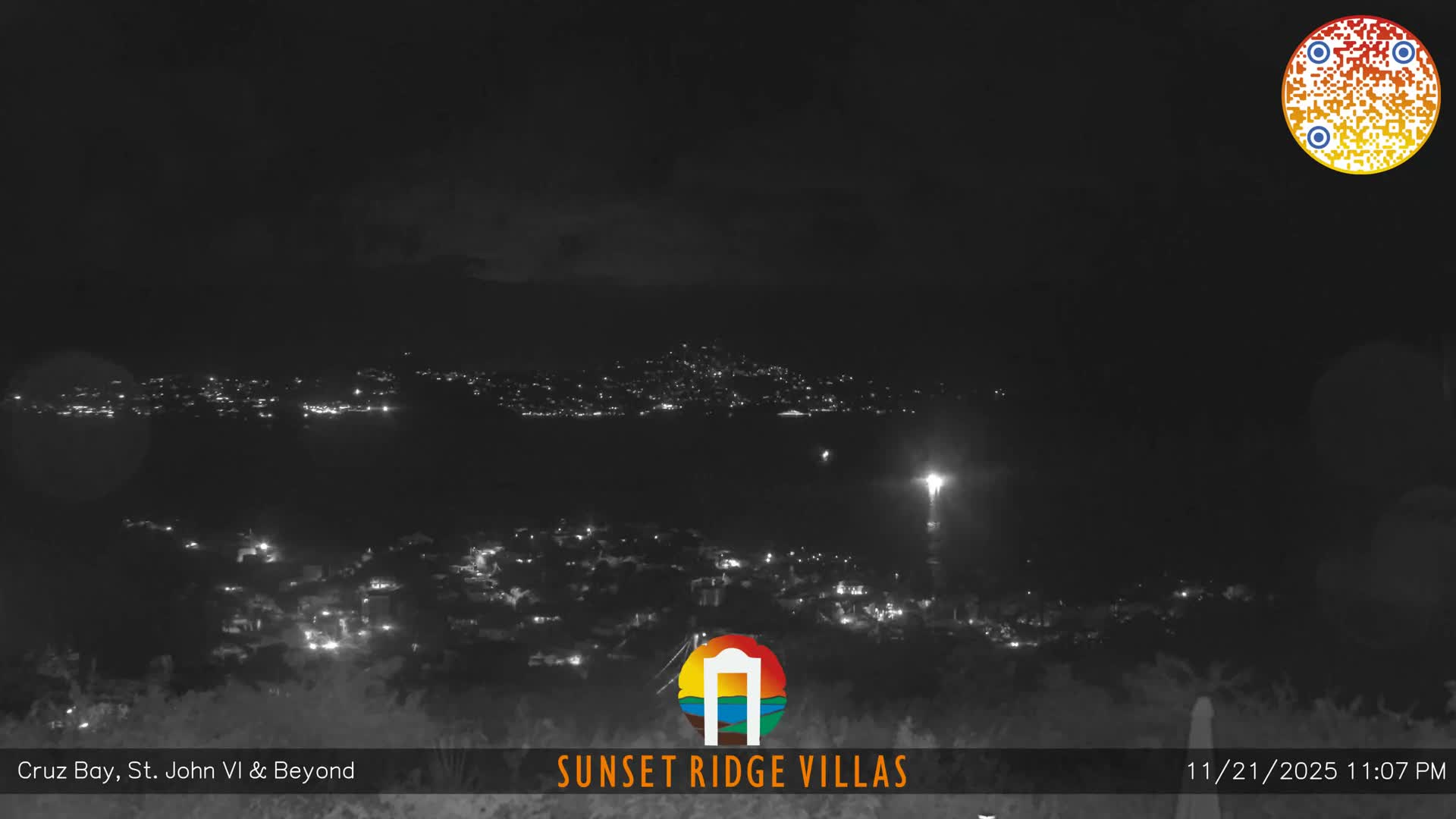 St. John, U.S Virgin Islands Panaromic from Cruz Bay Hills Live Cam - Cruz Bay, St. John, United States Virgin Islands, USA