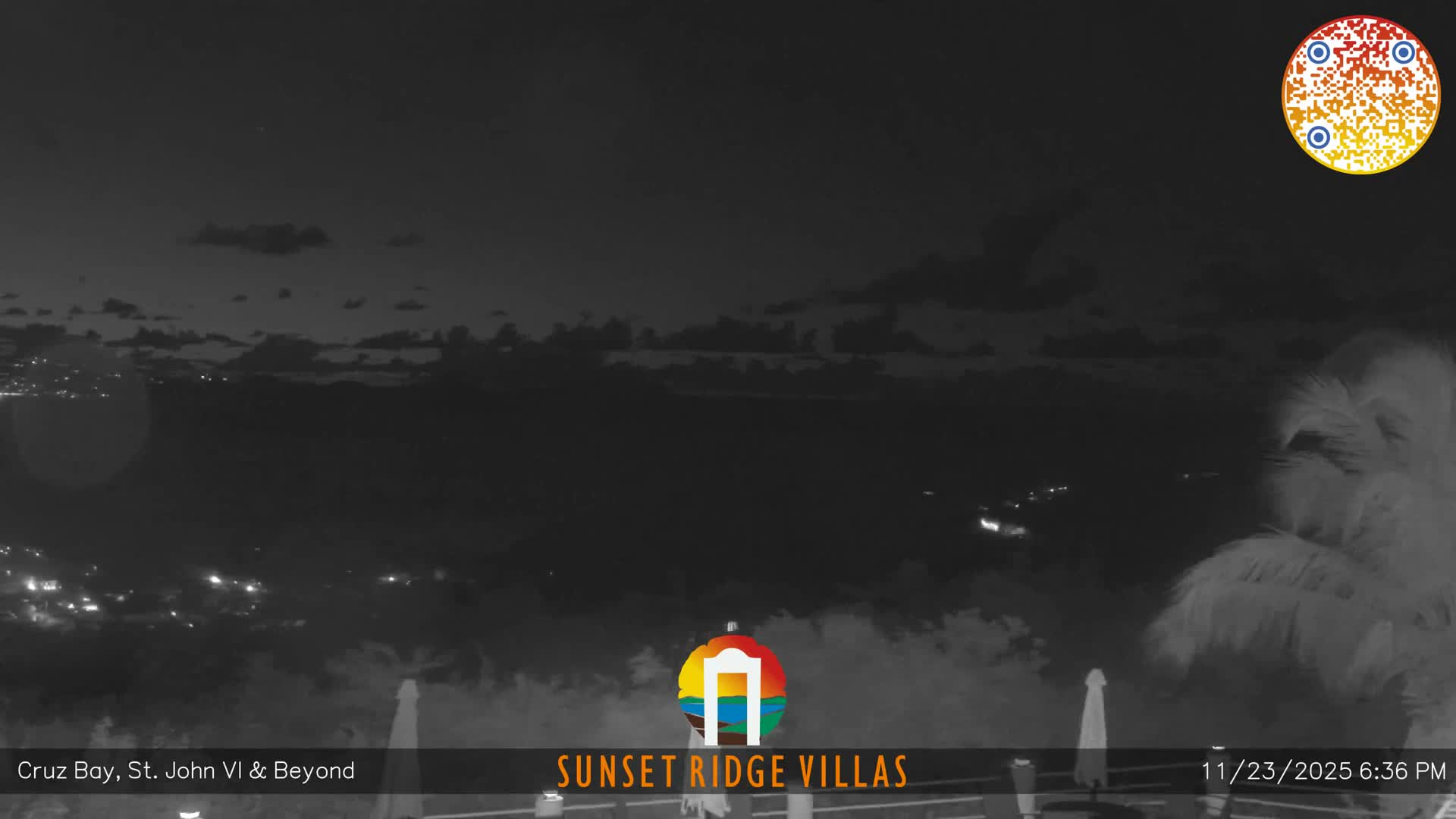 St. John, U.S Virgin Islands Panaromic from Cruz Bay Hills Live Cam - Cruz Bay, St. John, United States Virgin Islands, USA