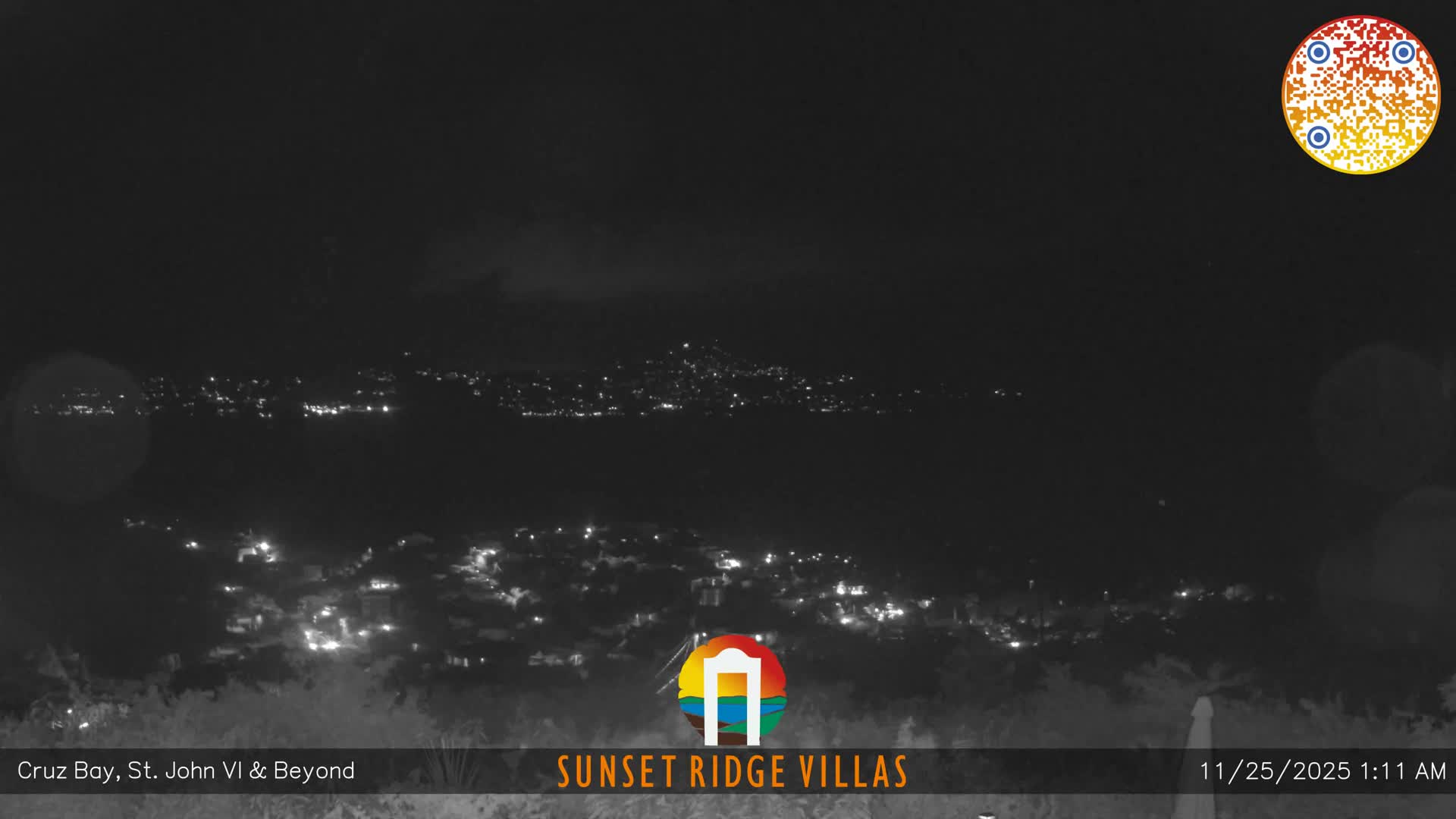 St. John, U.S Virgin Islands Panaromic from Cruz Bay Hills Live Cam - Cruz Bay, St. John, United States Virgin Islands, USA