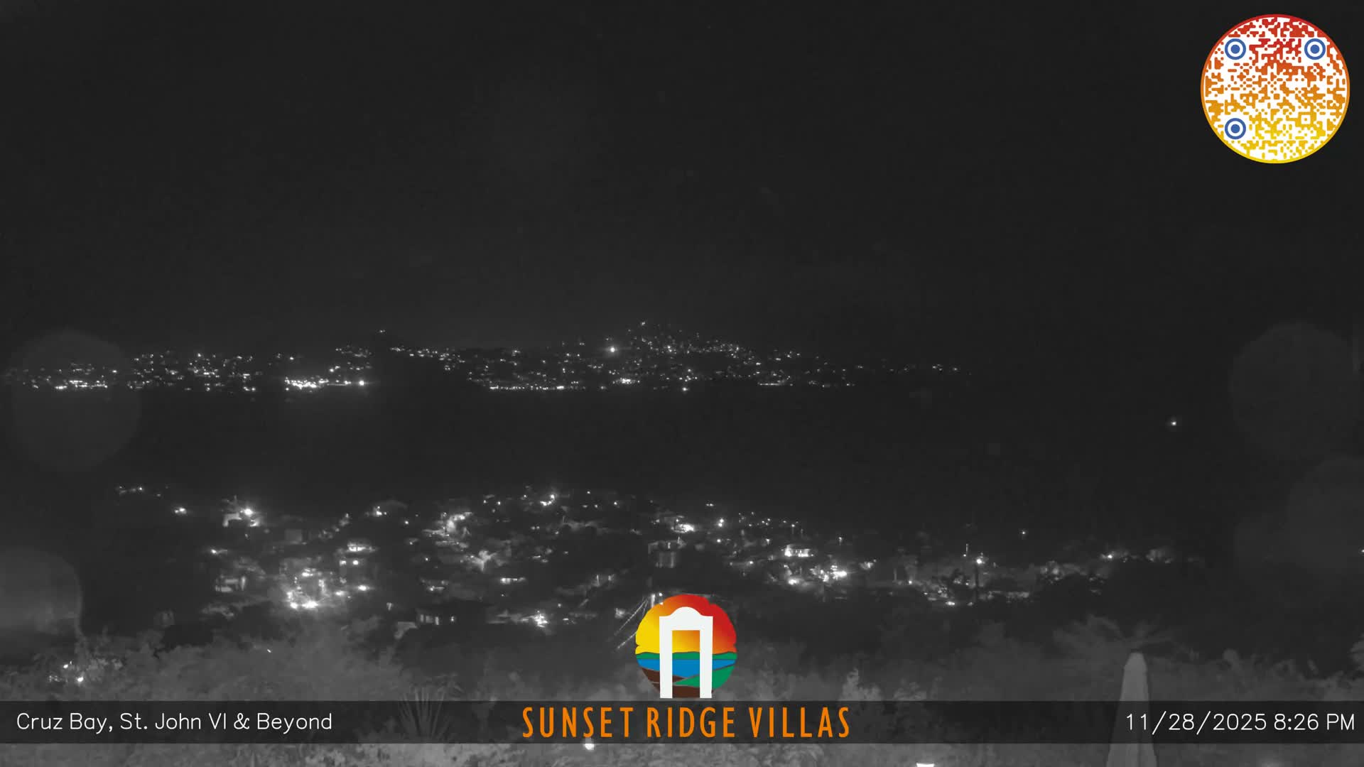 St. John, U.S Virgin Islands Panaromic from Cruz Bay Hills Live Cam - Cruz Bay, St. John, United States Virgin Islands, USA