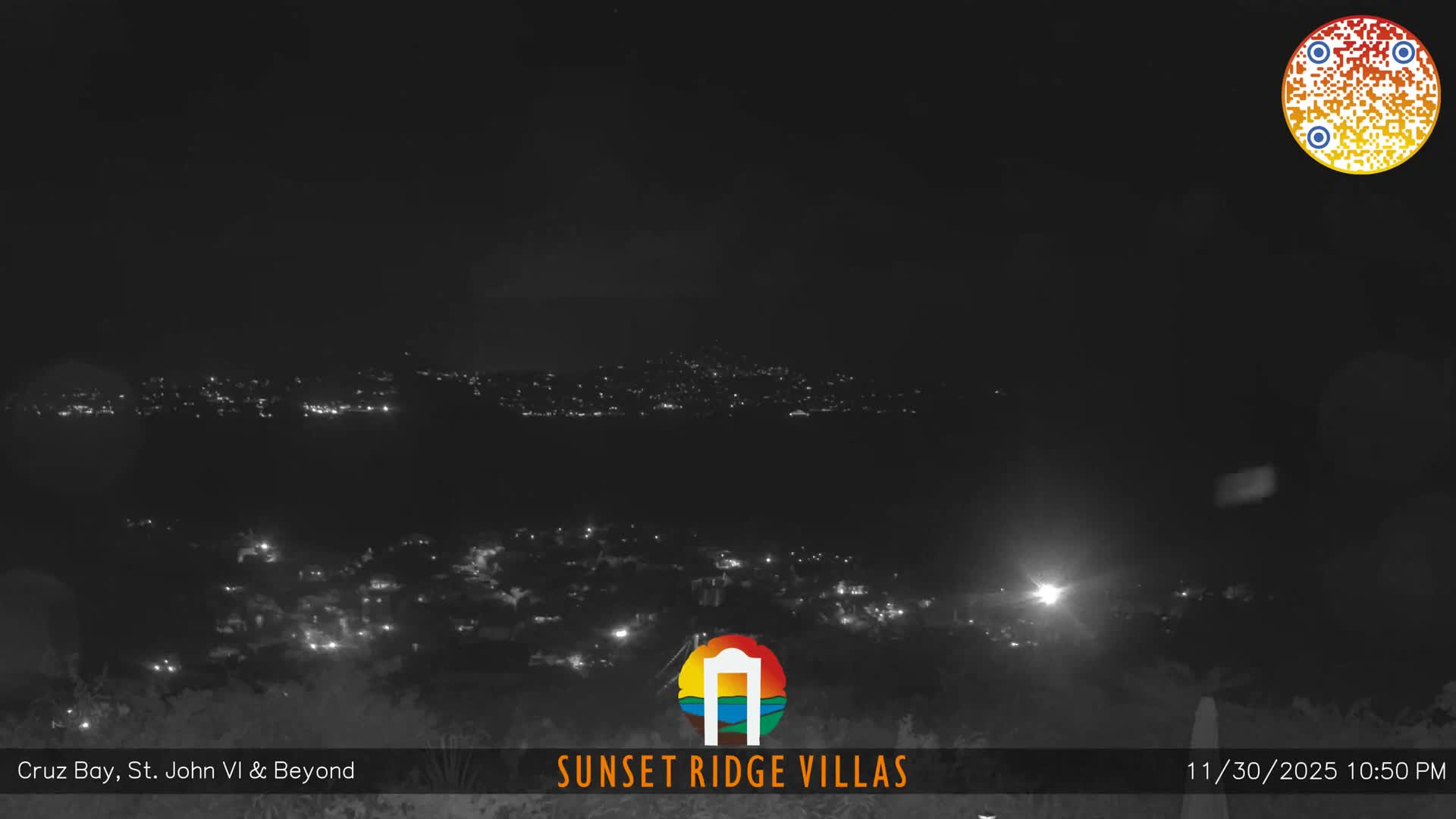 St. John, U.S Virgin Islands Panaromic from Cruz Bay Hills Live Cam - Cruz Bay, St. John, United States Virgin Islands, USA