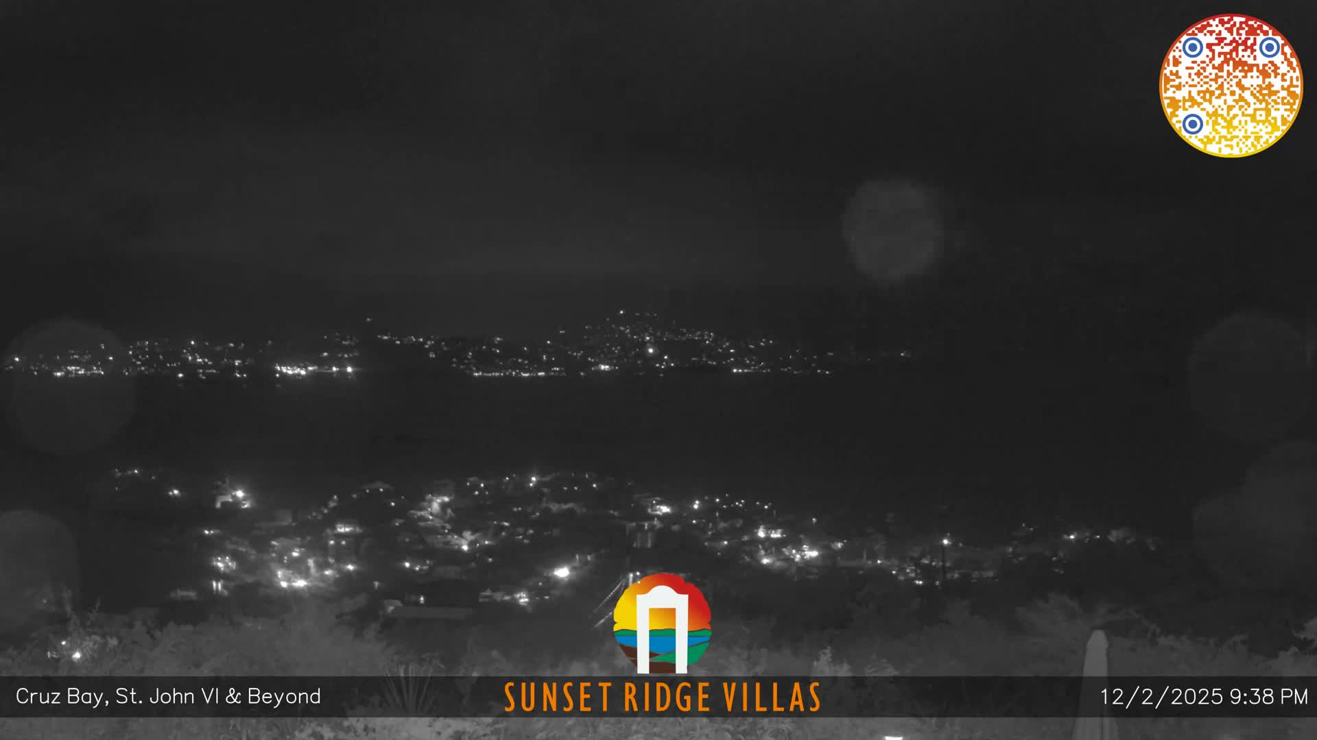 St. John, U.S Virgin Islands Panaromic from Cruz Bay Hills Live Cam - Cruz Bay, St. John, United States Virgin Islands, USA