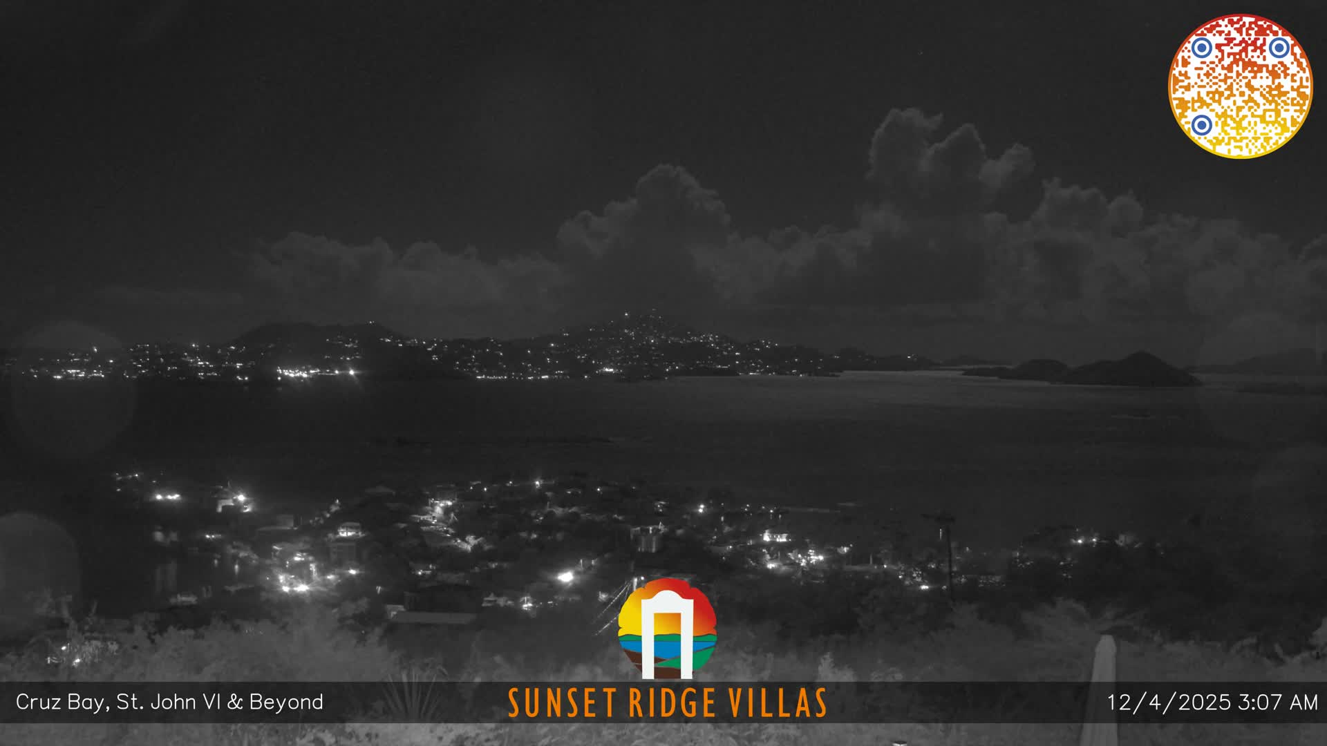 St. John, U.S Virgin Islands Panaromic from Cruz Bay Hills Live Cam - Cruz Bay, St. John, United States Virgin Islands, USA