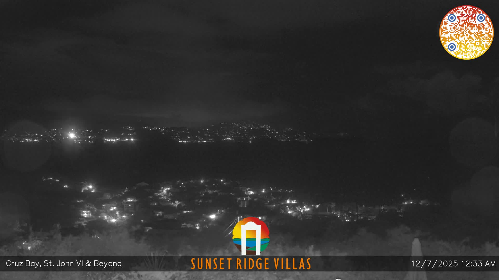 St. John, U.S Virgin Islands Panaromic from Cruz Bay Hills Live Cam - Cruz Bay, St. John, United States Virgin Islands, USA